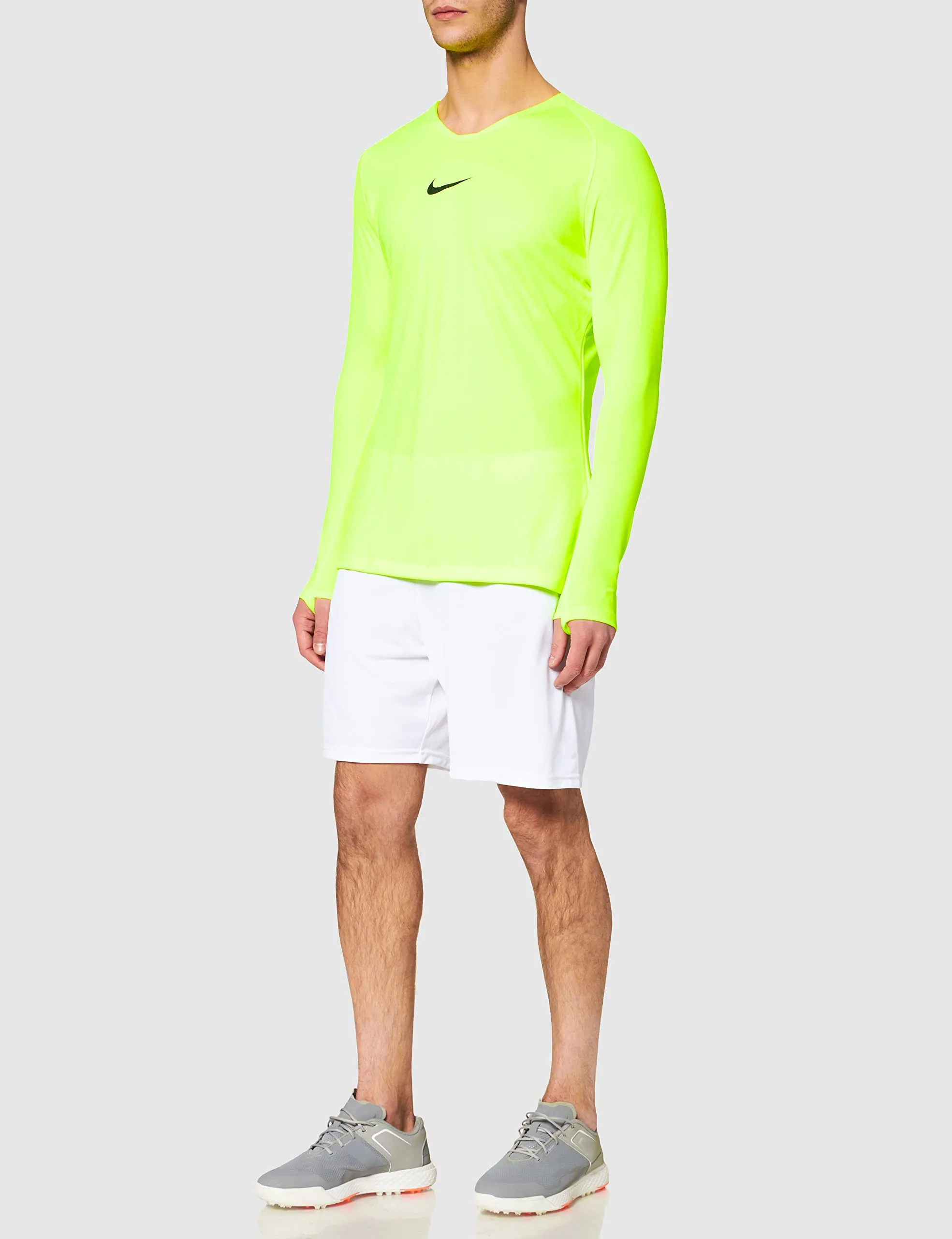 Nike Dry Park 1Stlyr Jersey LS, Men's Long Sleeve Shirt, Volt/Black, 2XL - immagine 3