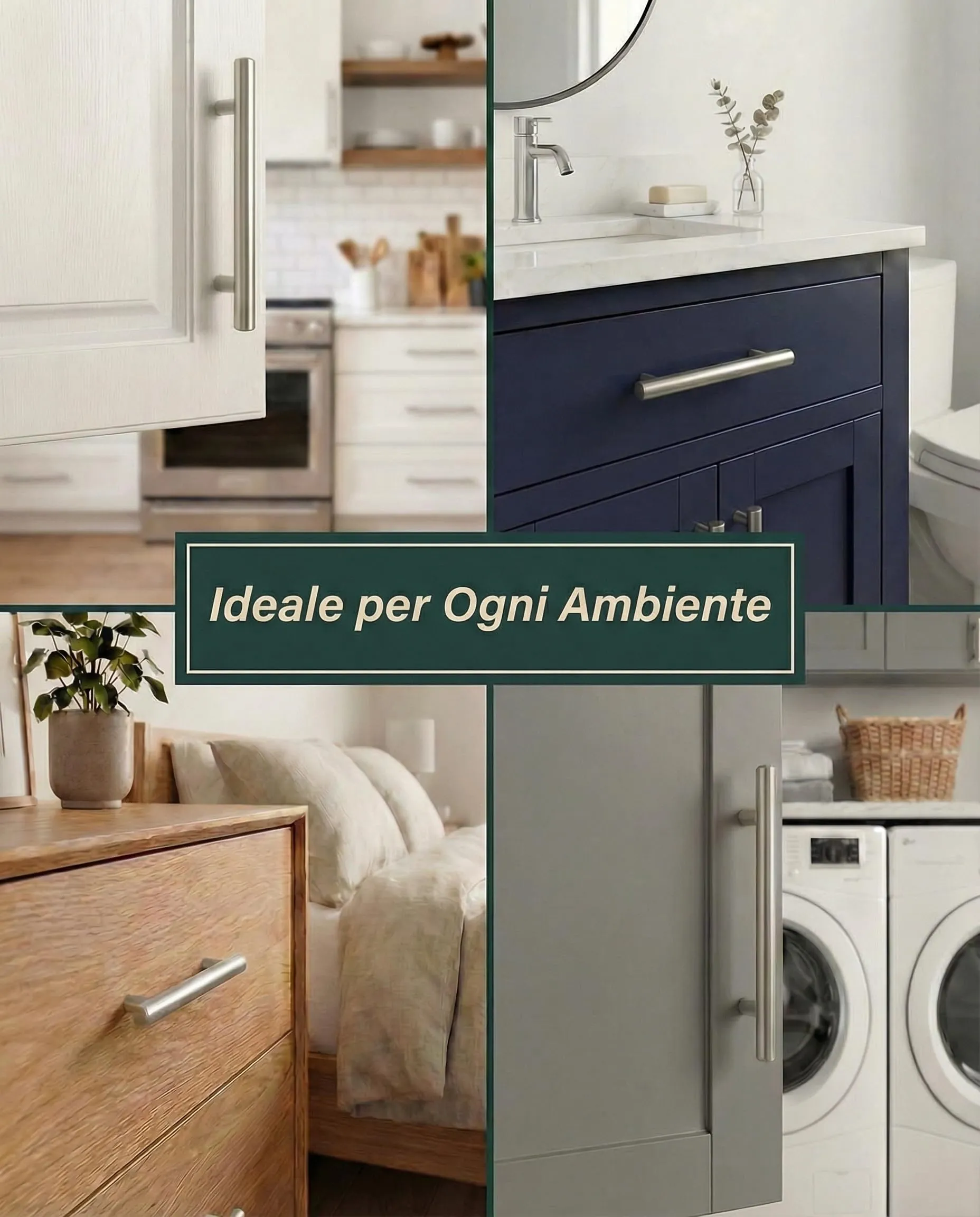 BAILROP Maniglie per Mobili da Cucina in Acciaio Inox, 128mm, 15 Pezzi - immagine 5