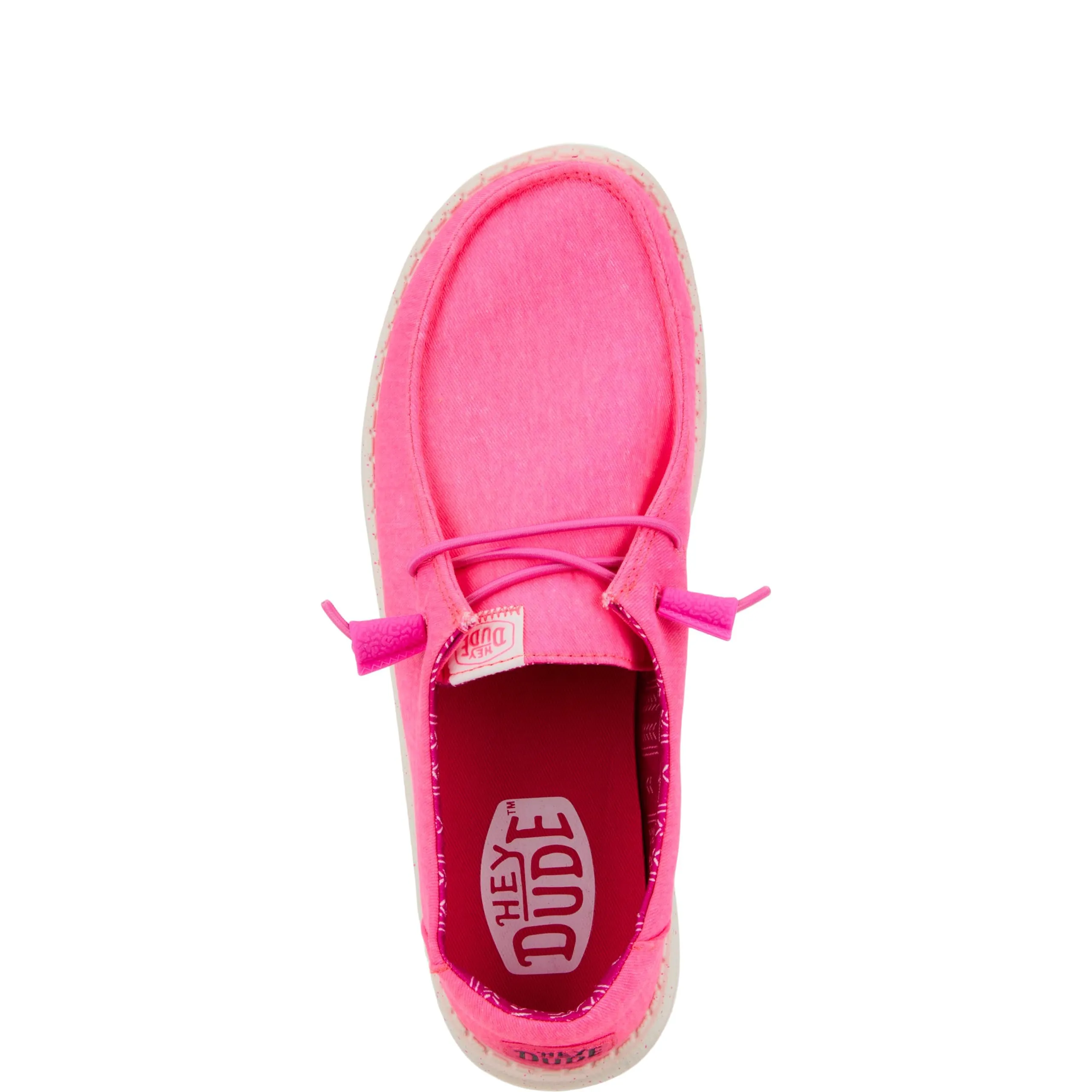 HEYDUDE Wendy Canvas Slip-On Sneakers, Neon Pink, 39 - immagine 6