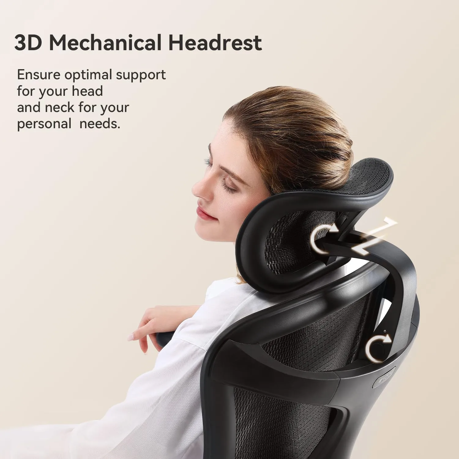 SIHOO Doro C300 Sedia Ufficio Ergonomica, Supporto Lombare Dinamico, Nero - immagine 7
