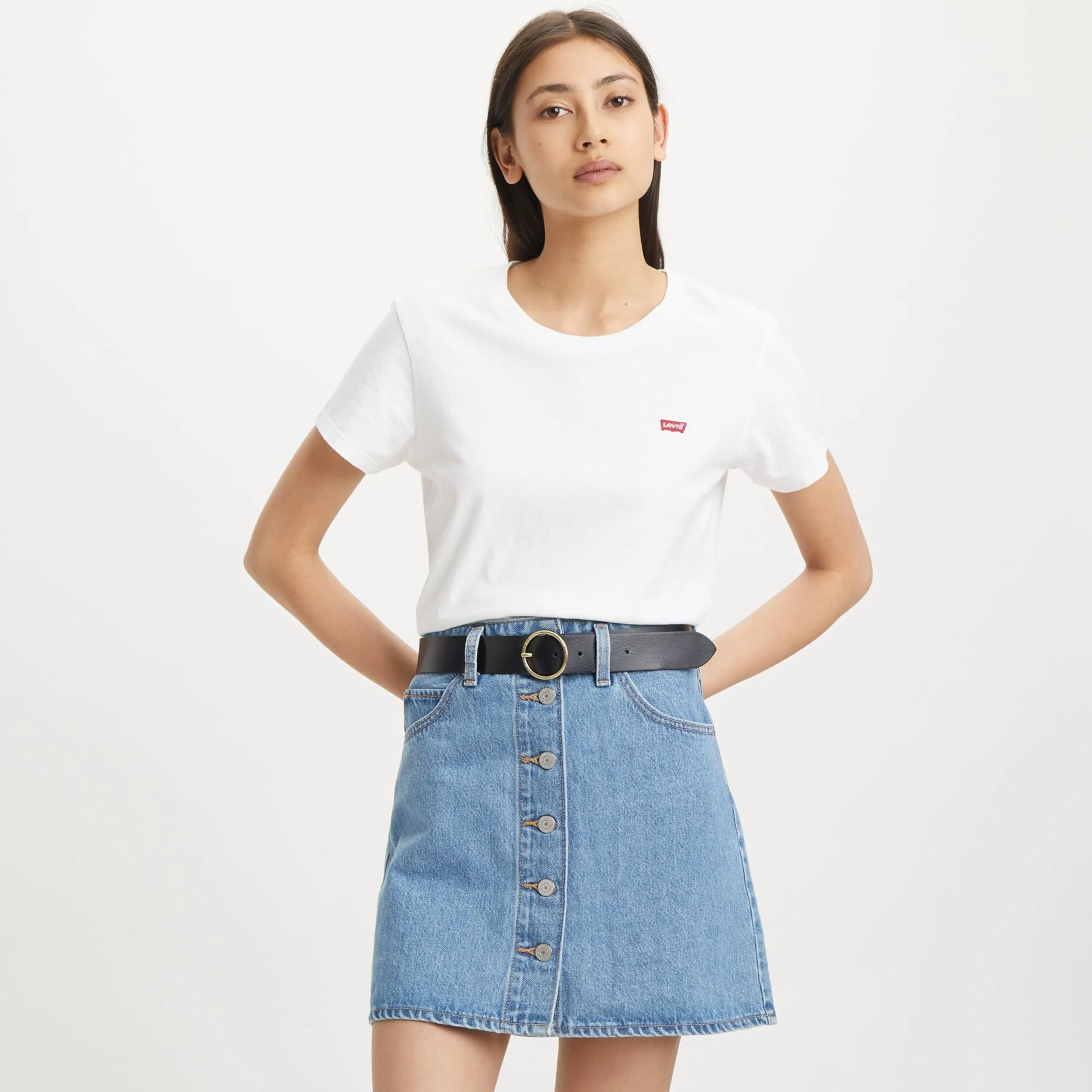 Levi's Athena Women's Belt, Regular Black, 60 - immagine 2