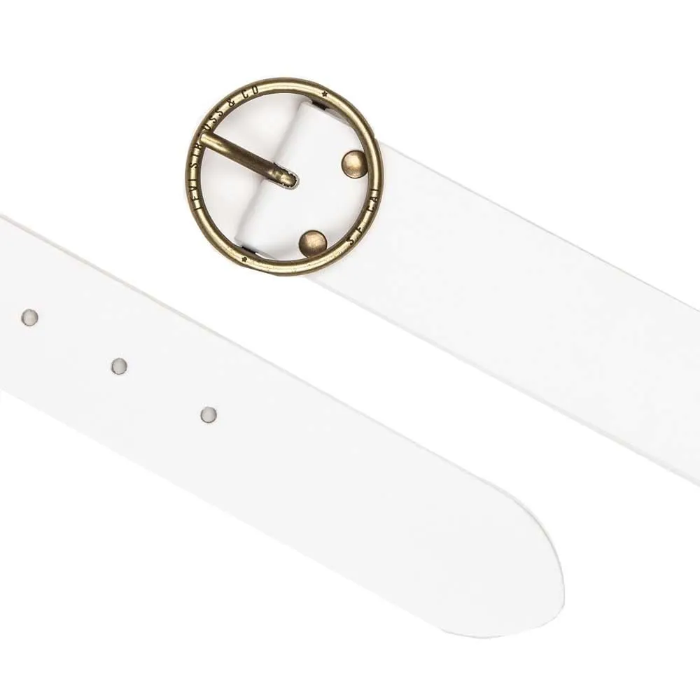 Levi's Athena Women's Belt, Regular White, 60 - immagine 2