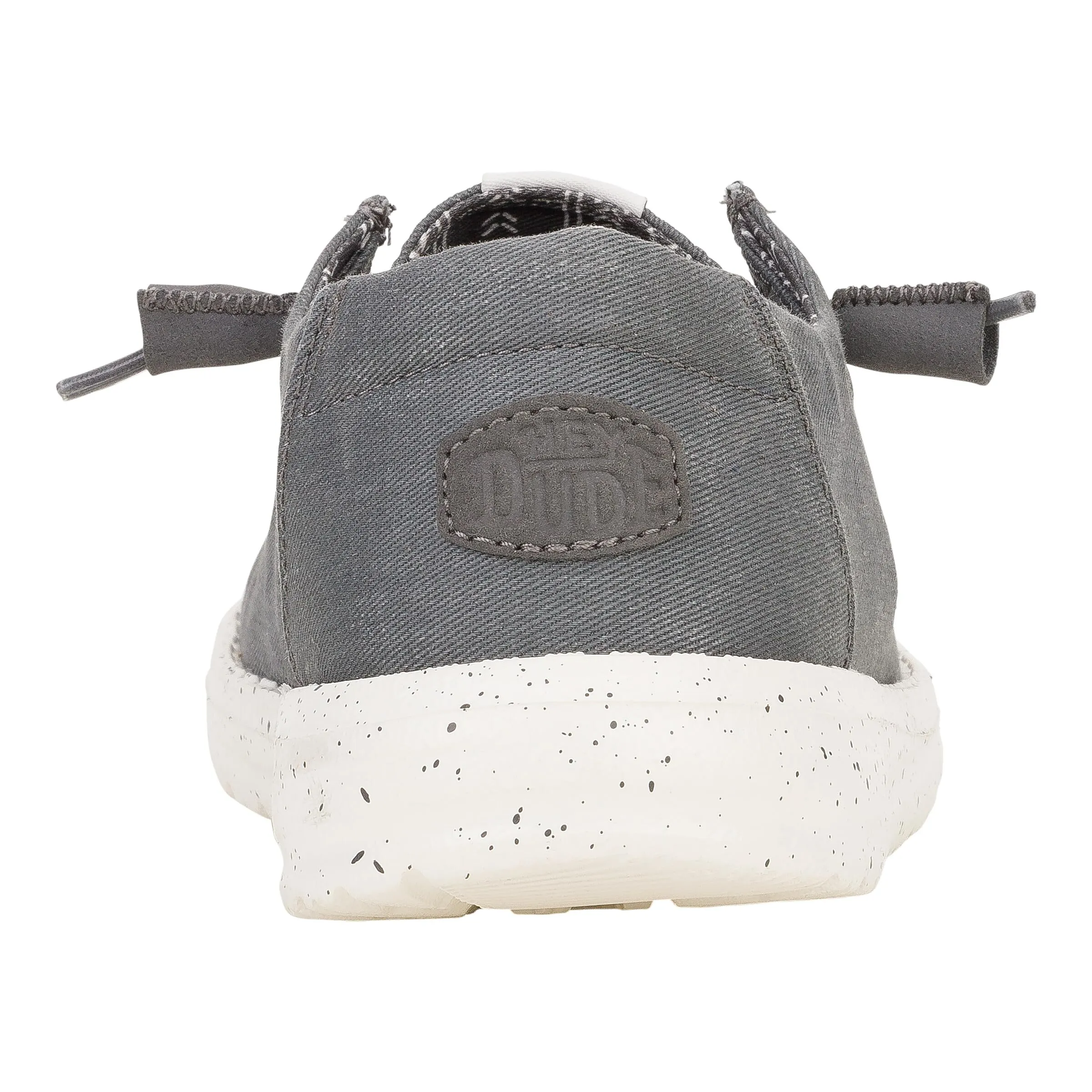 HEYDUDE Wendy Scarpe da donna in tela elasticizzata senza lacci - Grigio Scuro - immagine 3