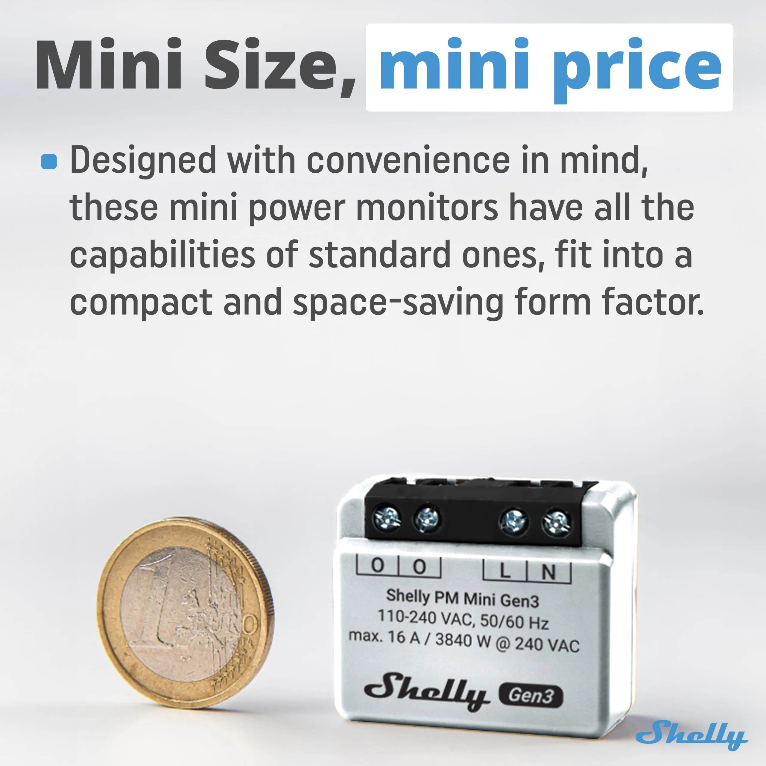 Shelly PM Mini Gen3 Misuratore di Potenza Smart Wi-Fi e Bluetooth (2 pz) - immagine 3