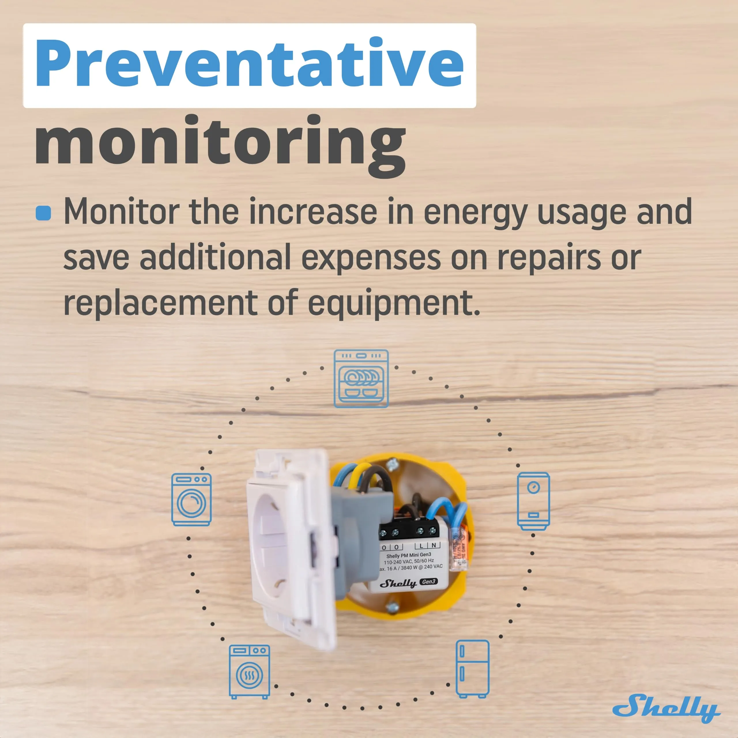 Shelly PM Mini Gen3 Misuratore di Potenza Smart Wi-Fi e Bluetooth (2 pz) - immagine 7