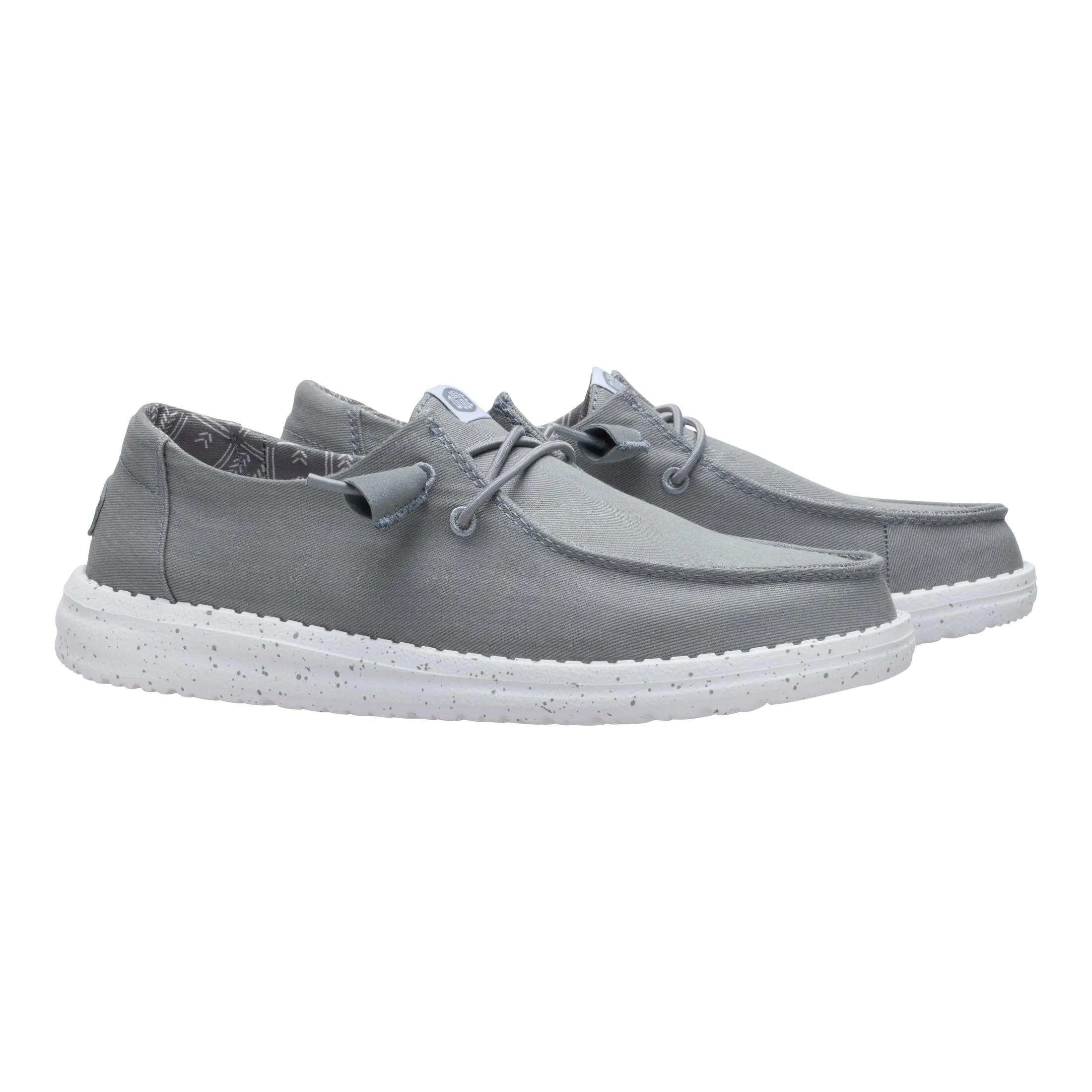 HEYDUDE Wendy Heathered Slub Tropical Grey 40753-030, Grey, 43 EU - immagine 3