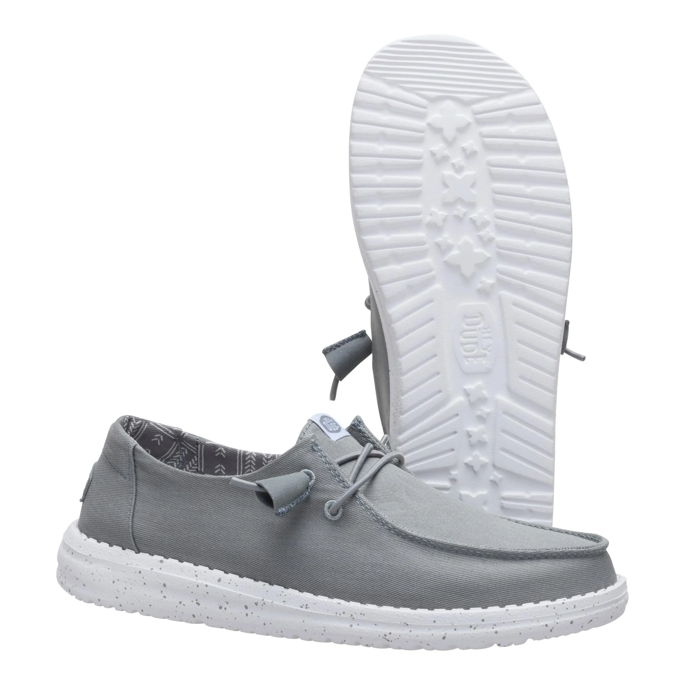 HEYDUDE Wendy Heathered Slub Tropical Grey 40753-030, Grey, 43 EU - immagine 4