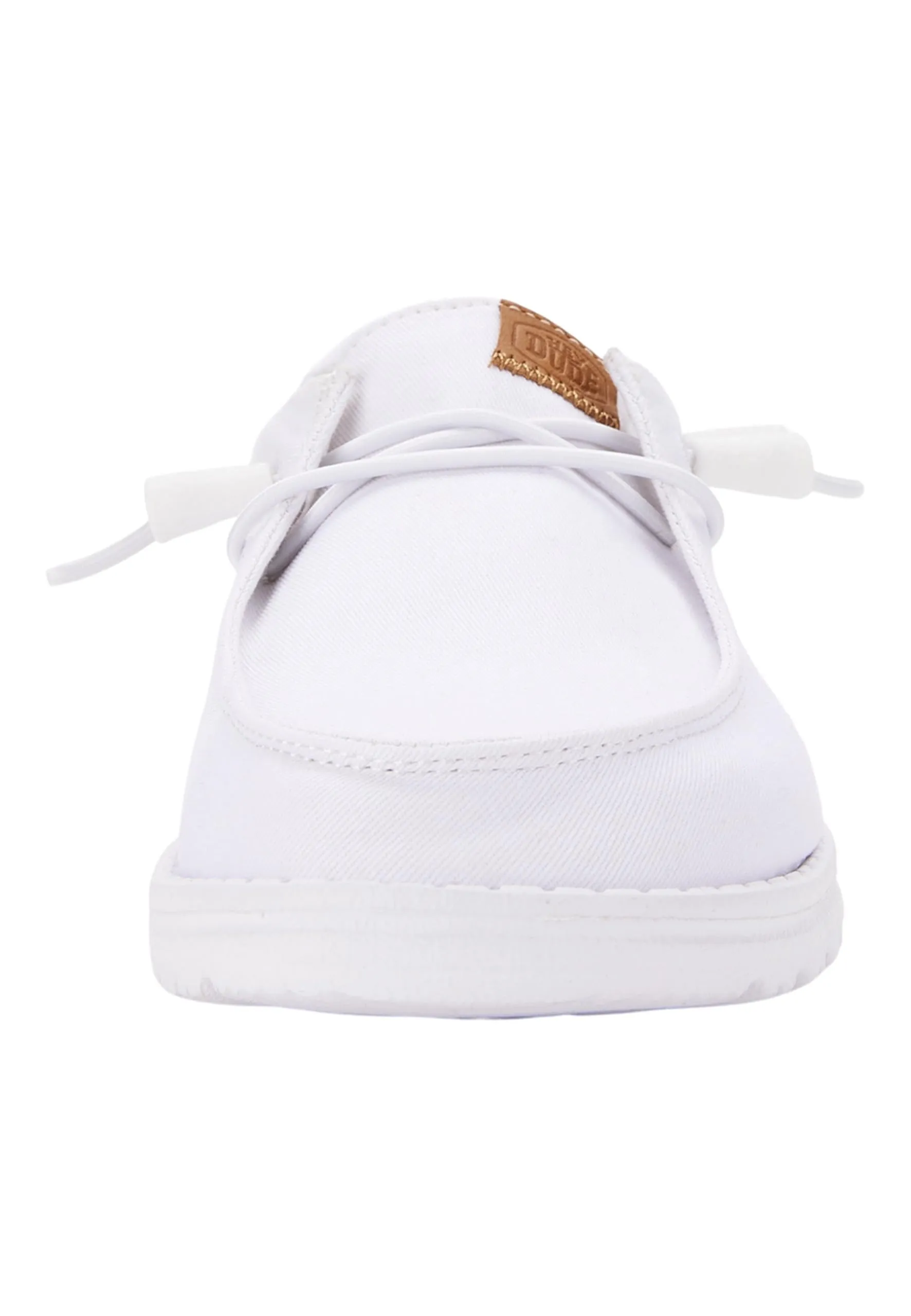 HEYDUDE Wendy Canvas Women's Slip-On Sneakers, White, 39 - immagine 8
