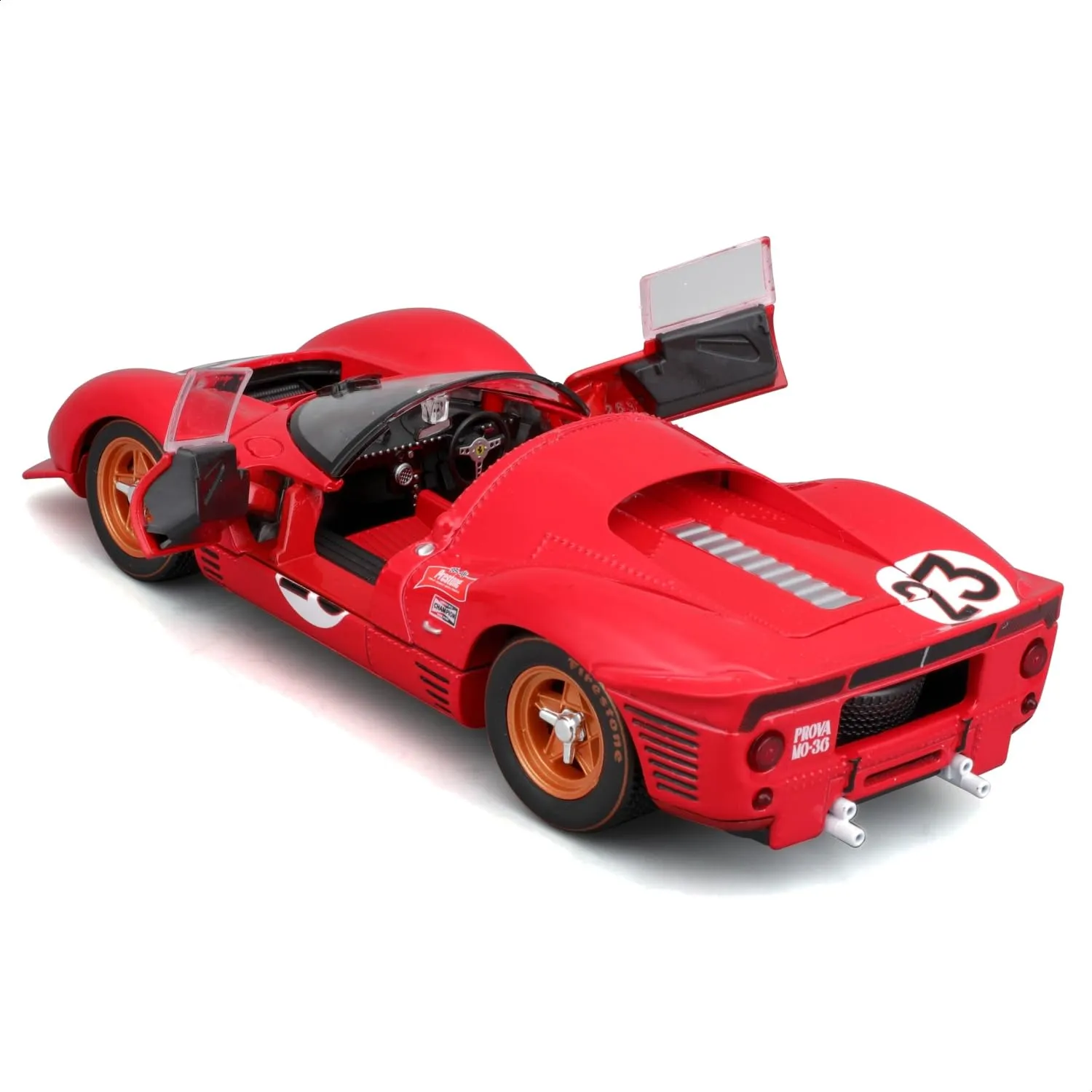 Bburago Ferrari 330 P4 Daytona 1967 Diecast Model Car 1:24 Scale - immagine 4