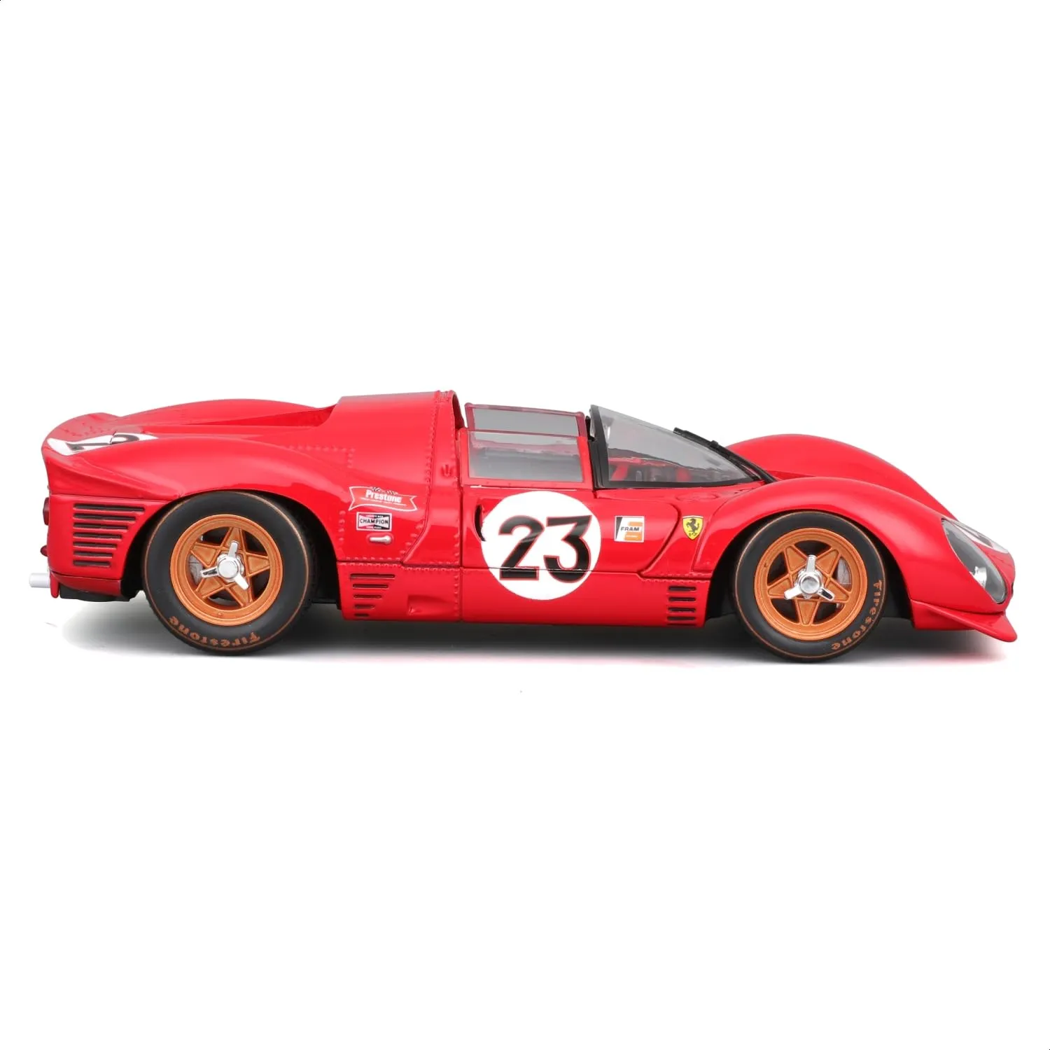 Bburago Ferrari 330 P4 Daytona 1967 Diecast Model Car 1:24 Scale - immagine 9