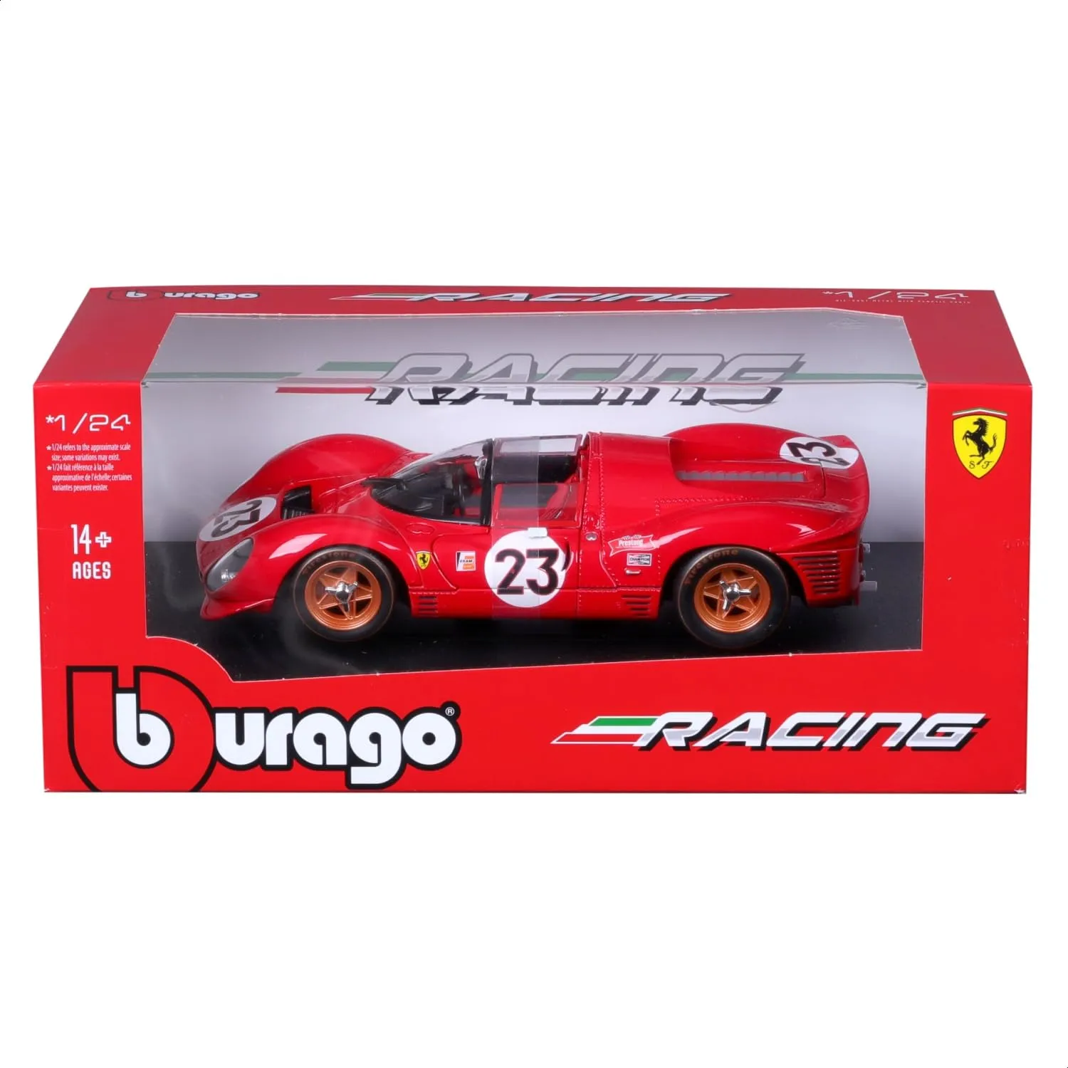 Bburago Ferrari 330 P4 Daytona 1967 Diecast Model Car 1:24 Scale - immagine 10