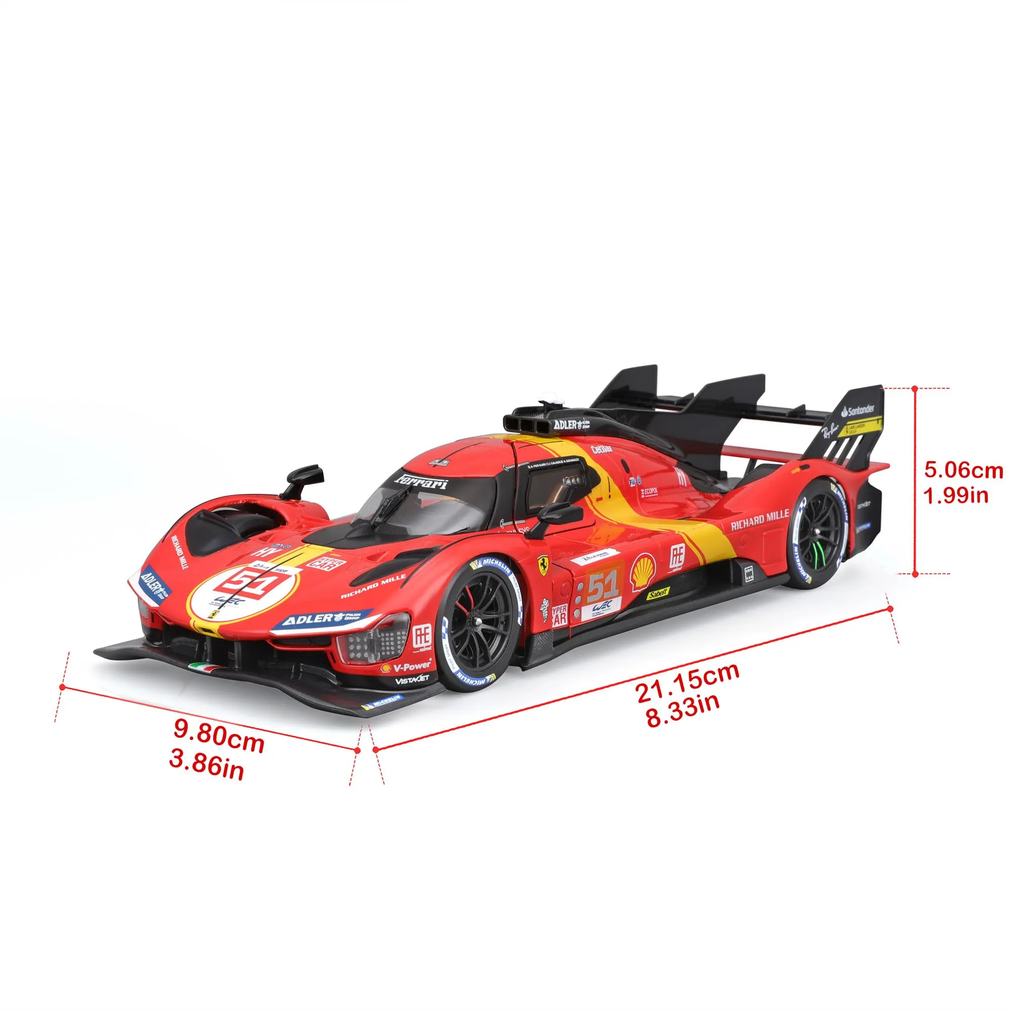 Bburago Ferrari 499P LMH Model Kit 1:24 - immagine 3