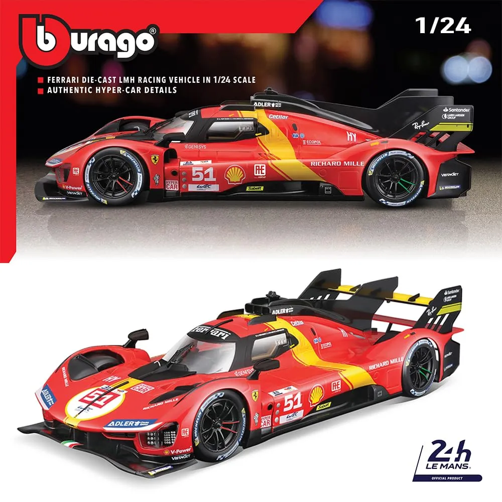 Bburago Ferrari 499P LMH Model Kit 1:24 - immagine 4