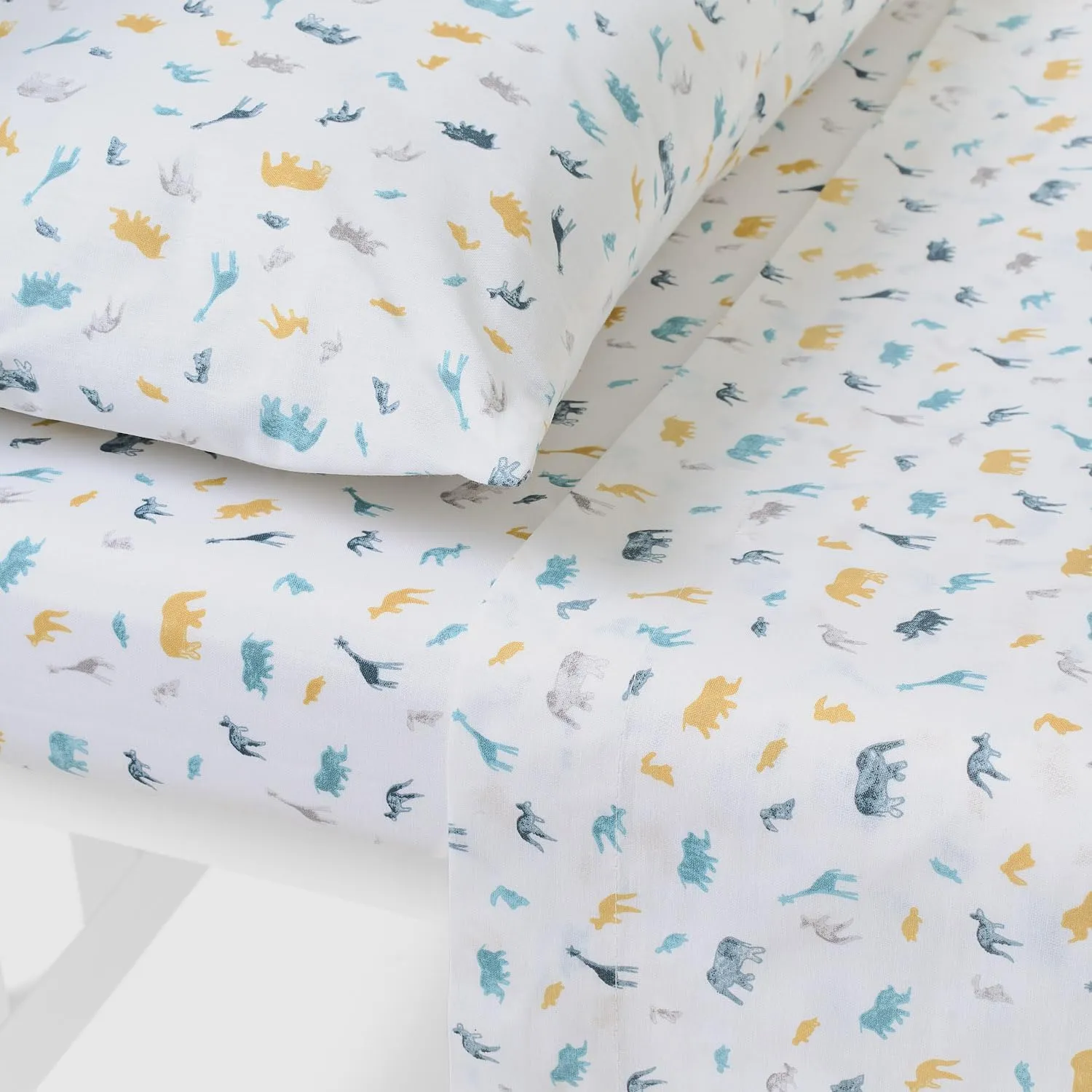 TRAMAS+ Set di Lenzuola per Culla e Miniculla in Cotone, 3 Pezzi, 60x120 cm, Jimmy Indigo - immagine 2