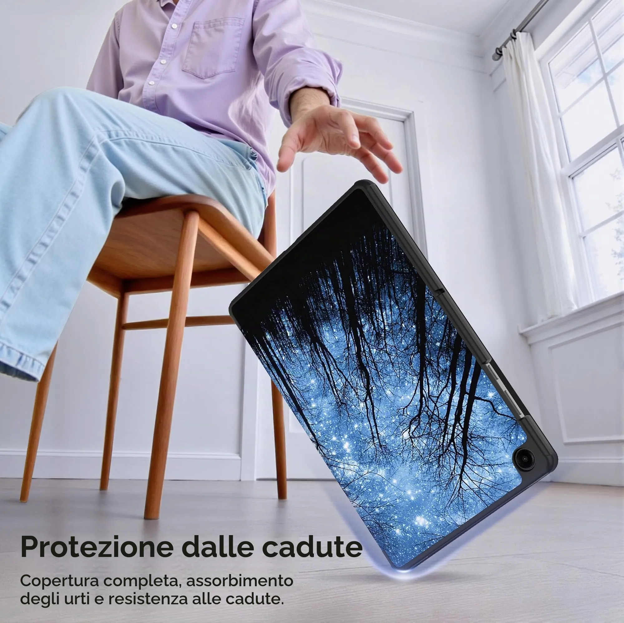 EasyAcc Custodia per Samsung Galaxy Tab A11+ Plus/A9+ 11 Pollici (2025) SM-X236B/SM-X230 - Stella - immagine 4