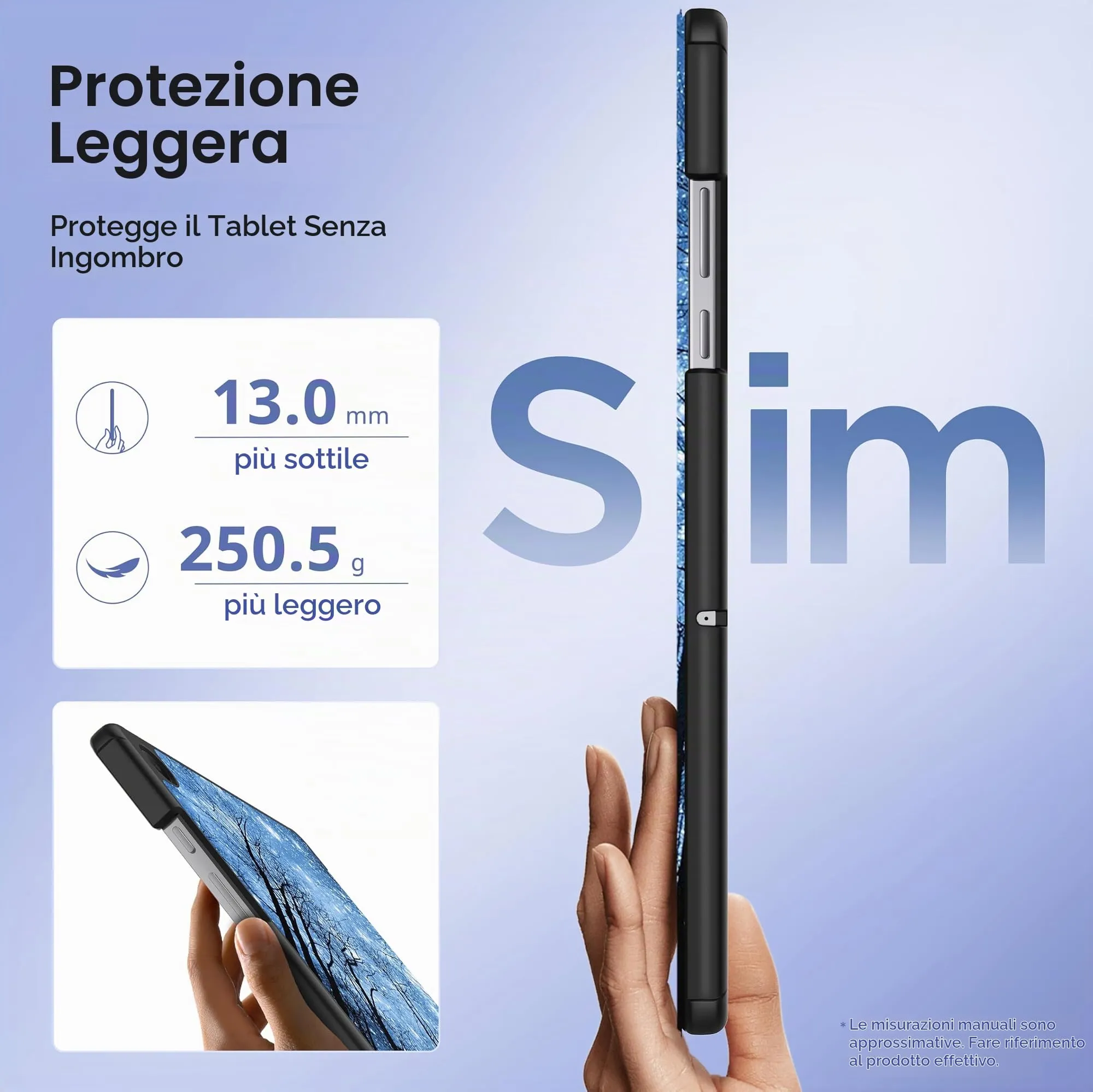 EasyAcc Custodia per Samsung Galaxy Tab A11+ Plus/A9+ 11 Pollici (2025) SM-X236B/SM-X230 - Stella - immagine 5