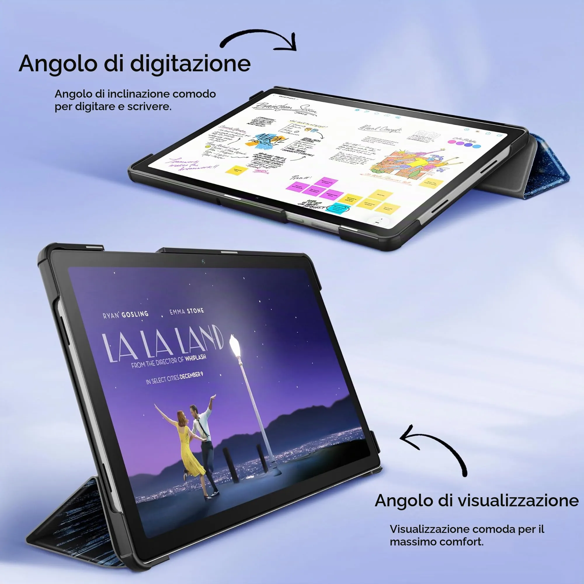 EasyAcc Custodia per Samsung Galaxy Tab A11+ Plus/A9+ 11 Pollici (2025) SM-X236B/SM-X230 - Stella - immagine 6