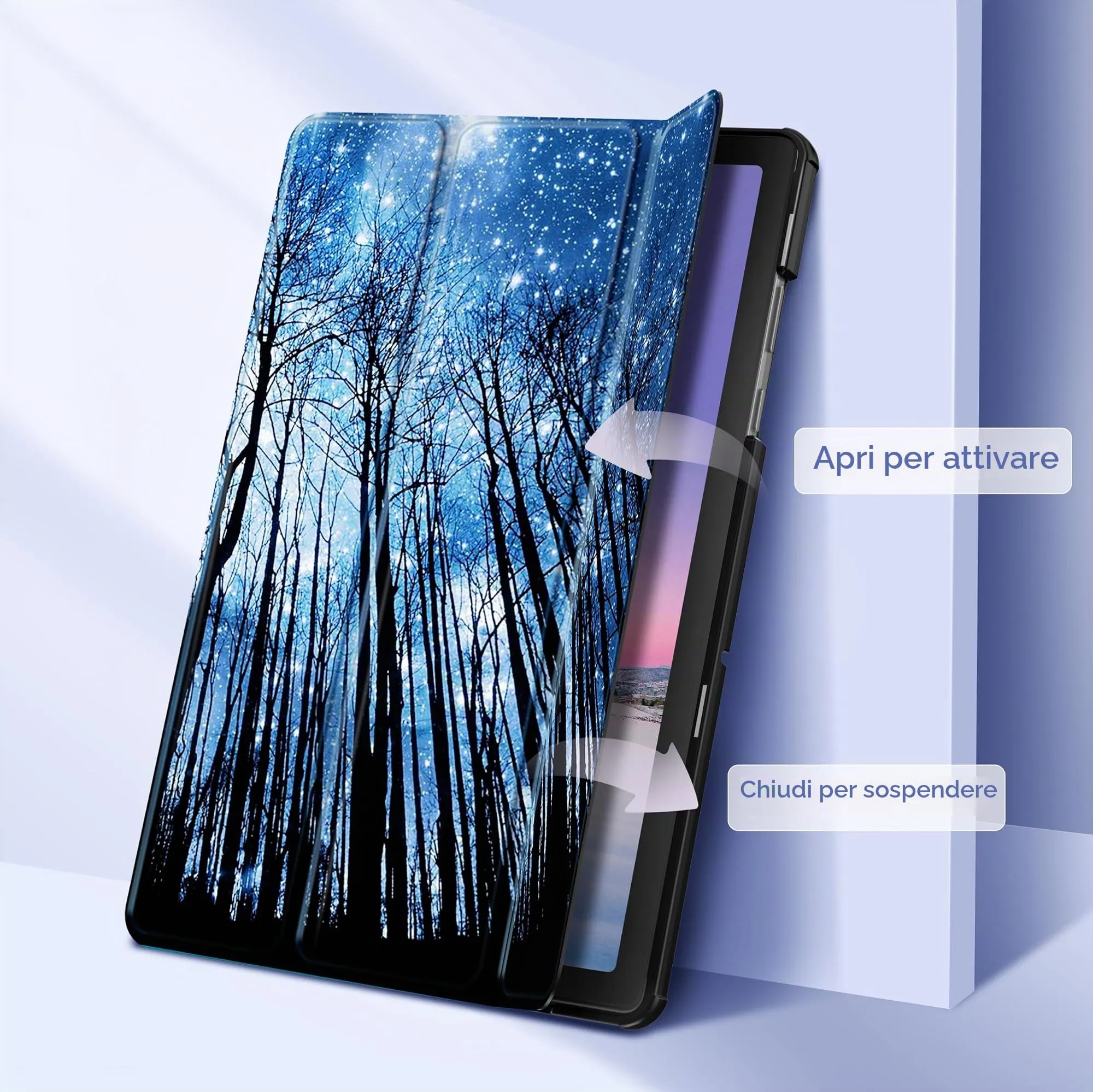 EasyAcc Custodia per Samsung Galaxy Tab A11+ Plus/A9+ 11 Pollici (2025) SM-X236B/SM-X230 - Stella - immagine 7