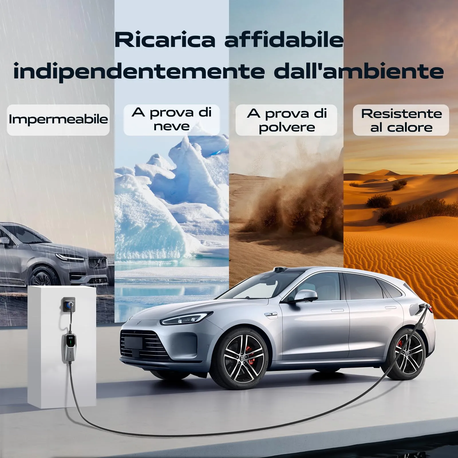 VDLPOWEREU Cavo di Ricarica Auto Elettrica Tipo 2, 7.36 kW, 6-32A, 5m Monofase CEE 3 pin, IEC 62196-2, Modello EC20 - immagine 5
