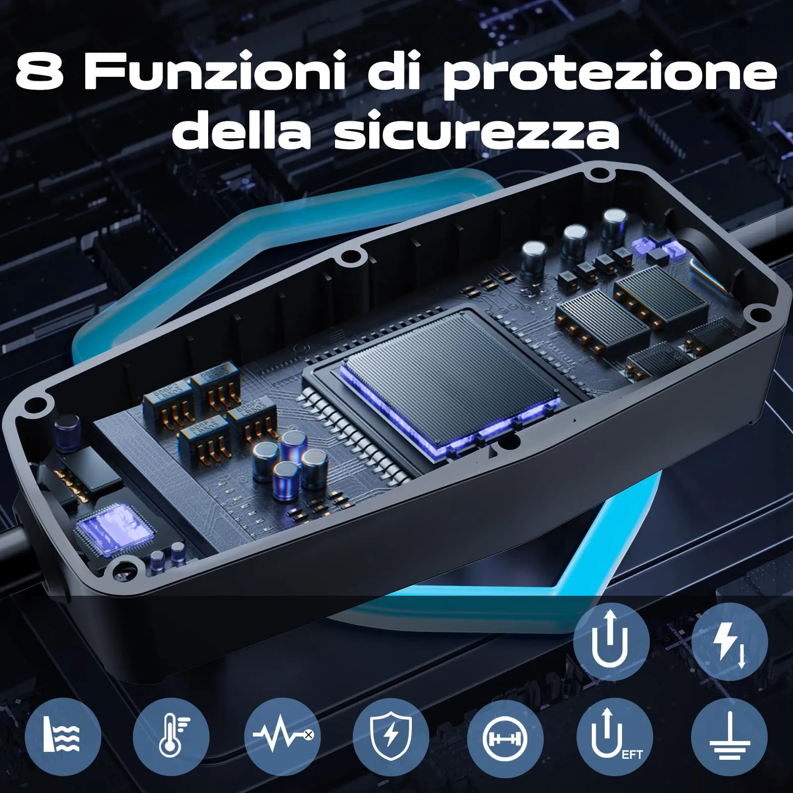 VDLPOWEREU Cavo di Ricarica Auto Elettrica Tipo 2, 7.36 kW, 6-32A, 5m Monofase CEE 3 pin, IEC 62196-2, Modello EC20 - immagine 8