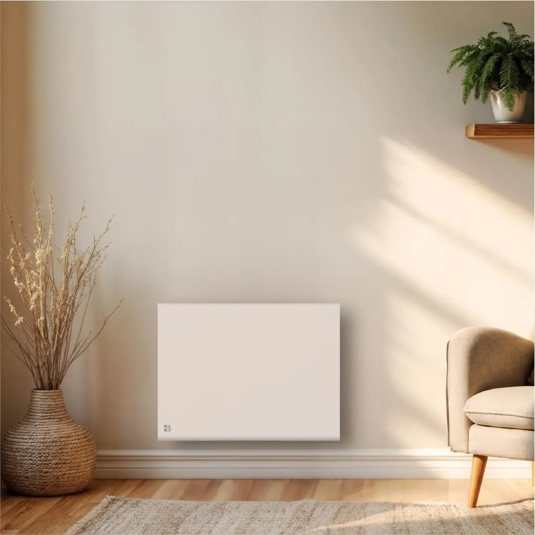 Bestherm Freya Radiatore Elettrico a Inerzia Secca Ceramica e Pellicola 1000W Orizzontale Bianco - immagine 8