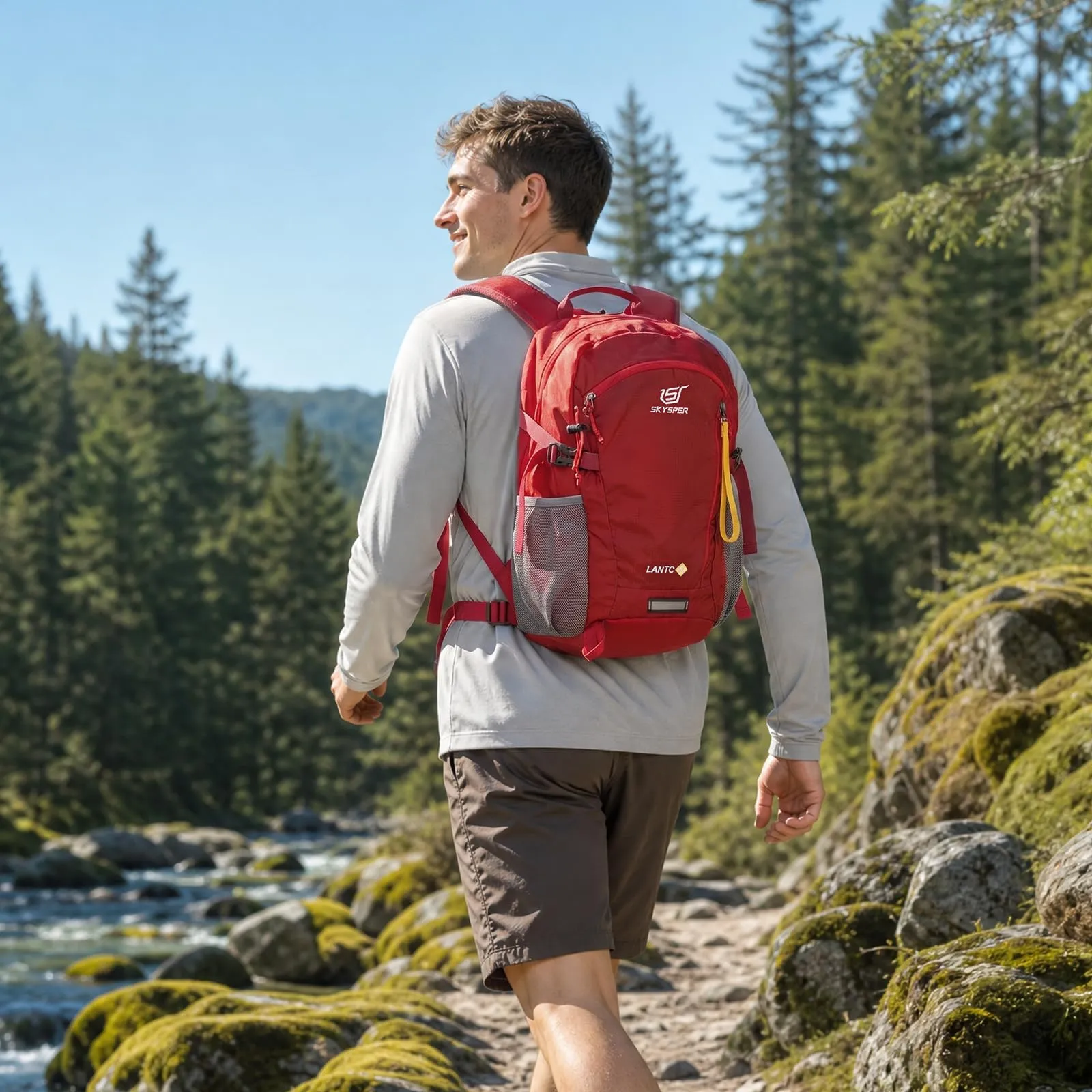 SKYSPER Zaino da Hiking 20L Tartan - immagine 2
