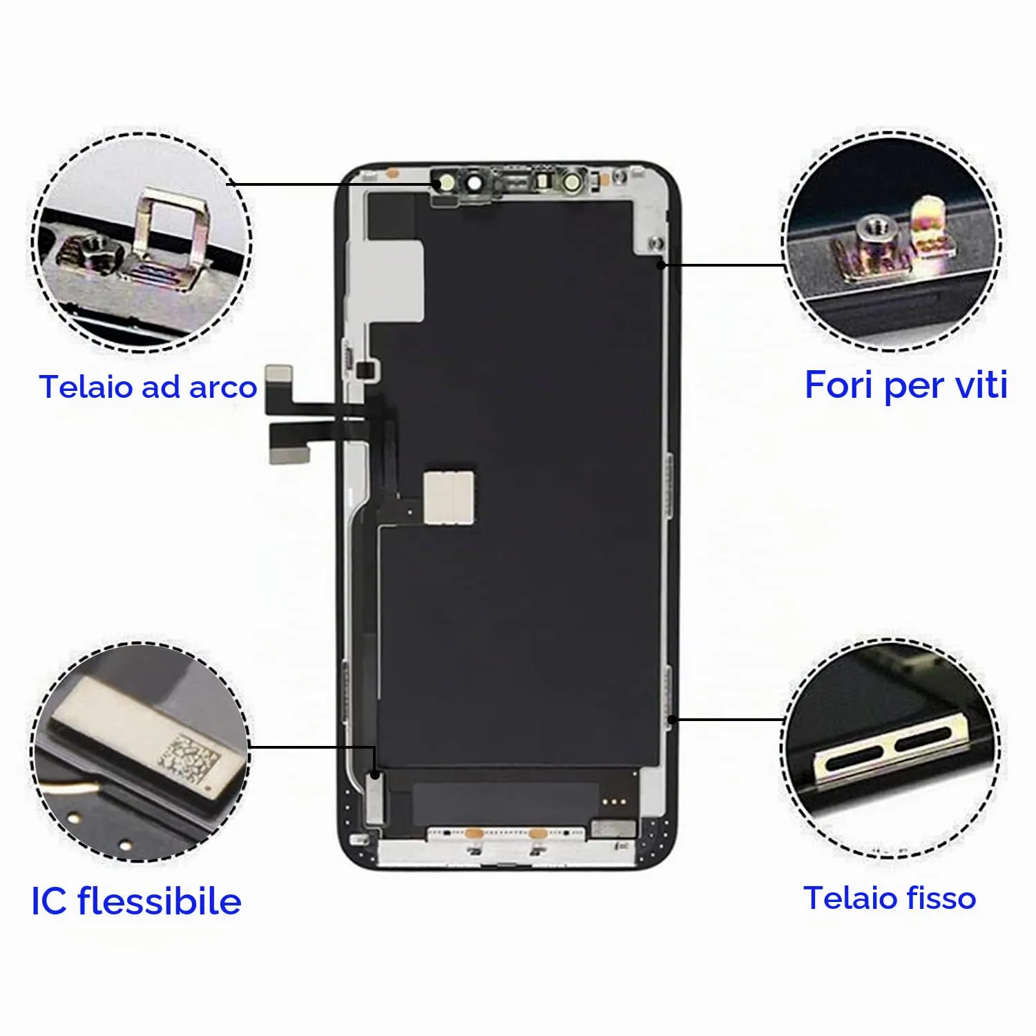 Brinonac Display LCD Digitizer per iPhone 11 Pro Max 6,5" FHD - immagine 7