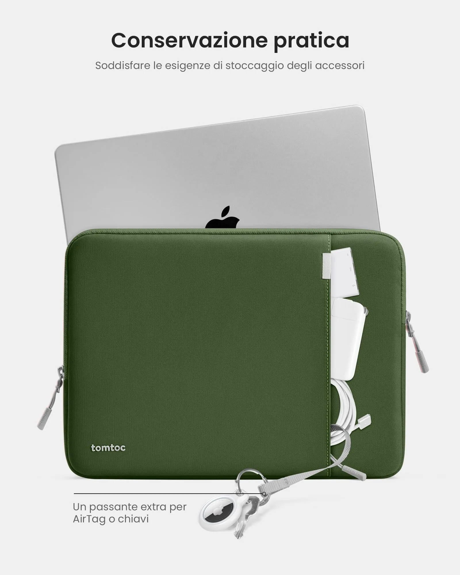 tomtoc 360° Custodia per MacBook Air 13 Pollici M5/M4/M3/M2/M1 - immagine 5