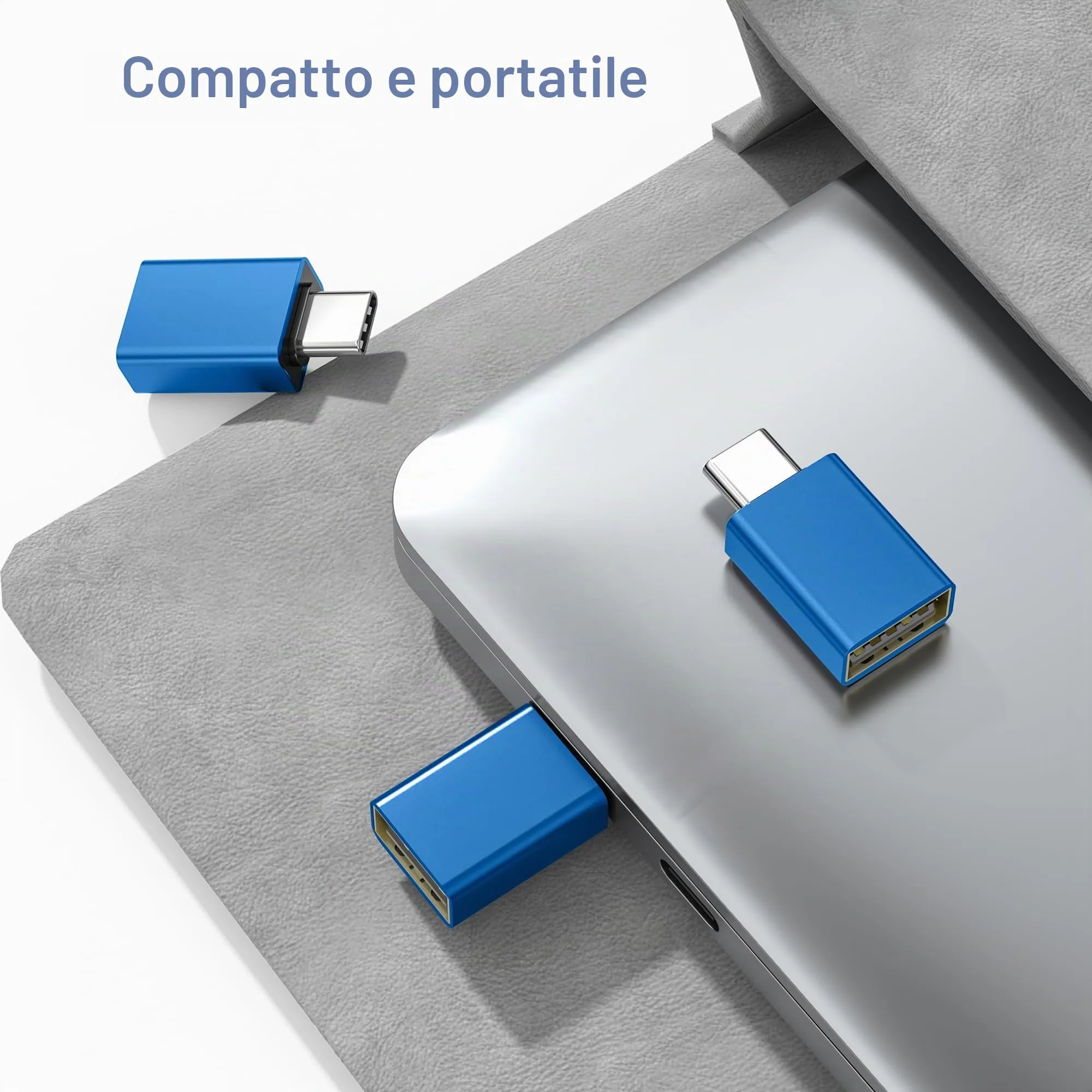 BASESAILOR Adattatore USB-C a USB 3.2 Femmina OTG, 3 Pezzi - immagine 6