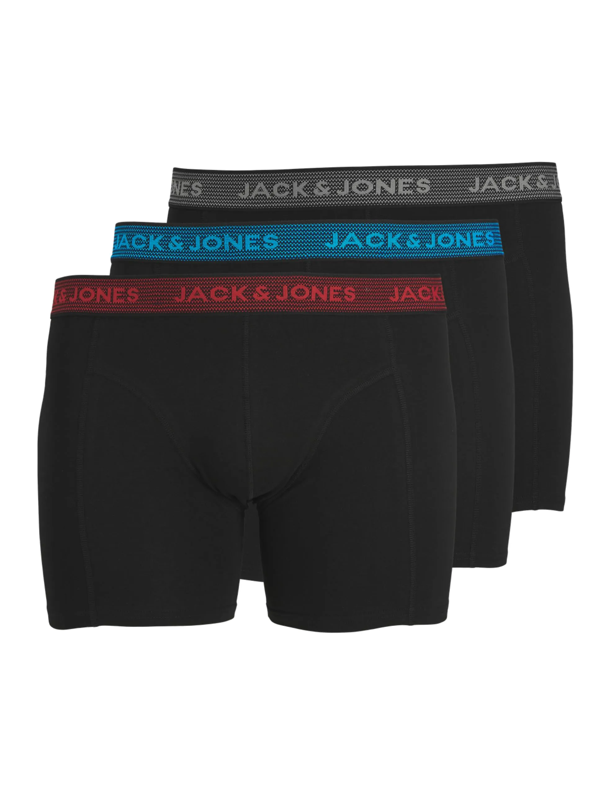 Jack & Jones Boxer da Uomo, Confezione da 3, Asfalto, EU2XL US1L - immagine 1