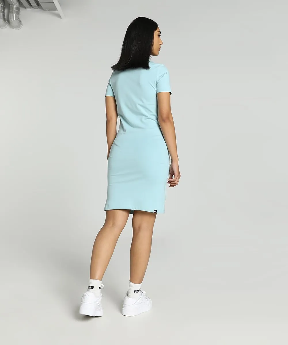 Puma Ess Vestito da Donna Slim, Surf Turchese, XS - immagine 4
