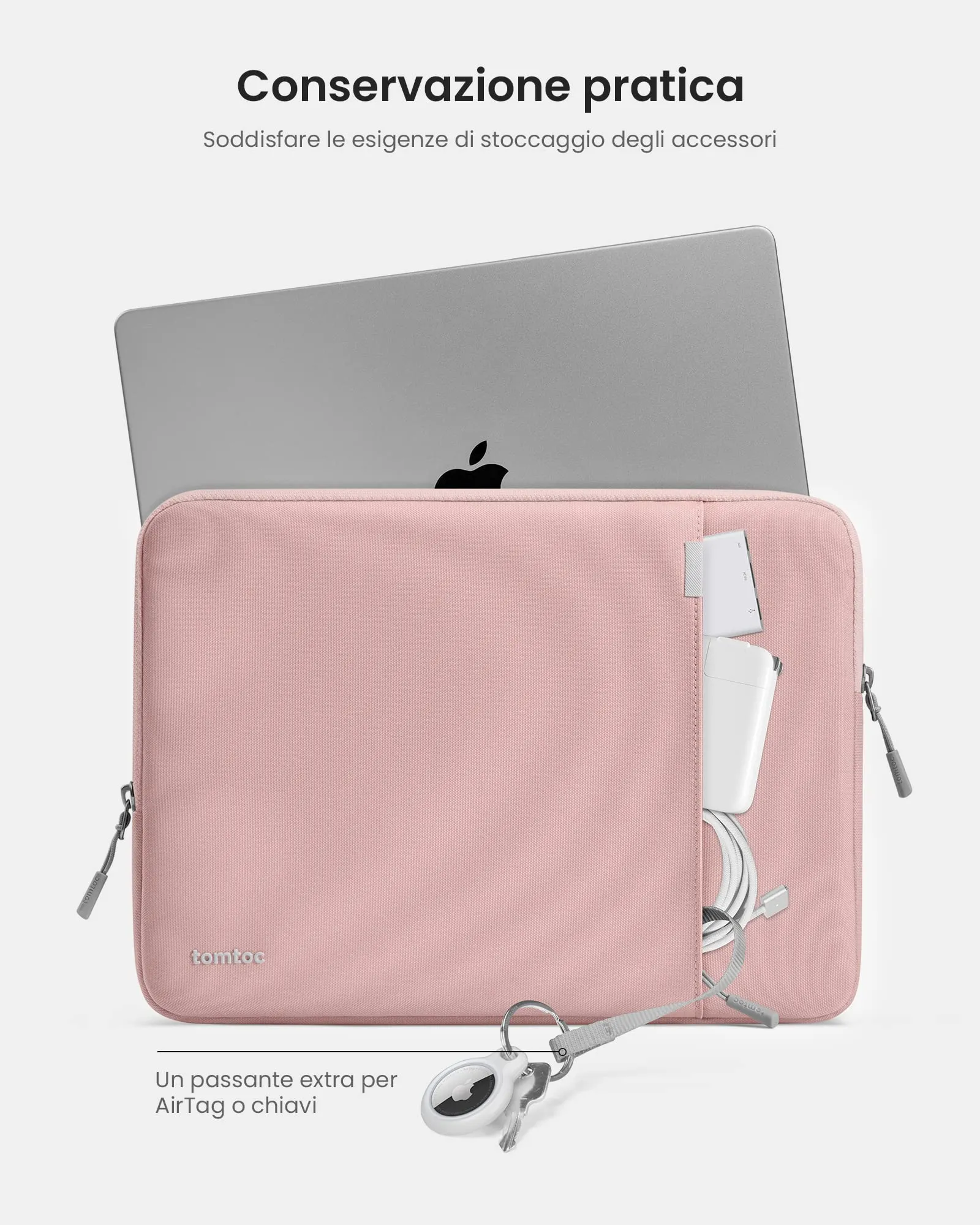 tomtoc 360° Laptop Sleeve per MacBook Air 15 Pollici M5/M4/M3/M2 - immagine 5