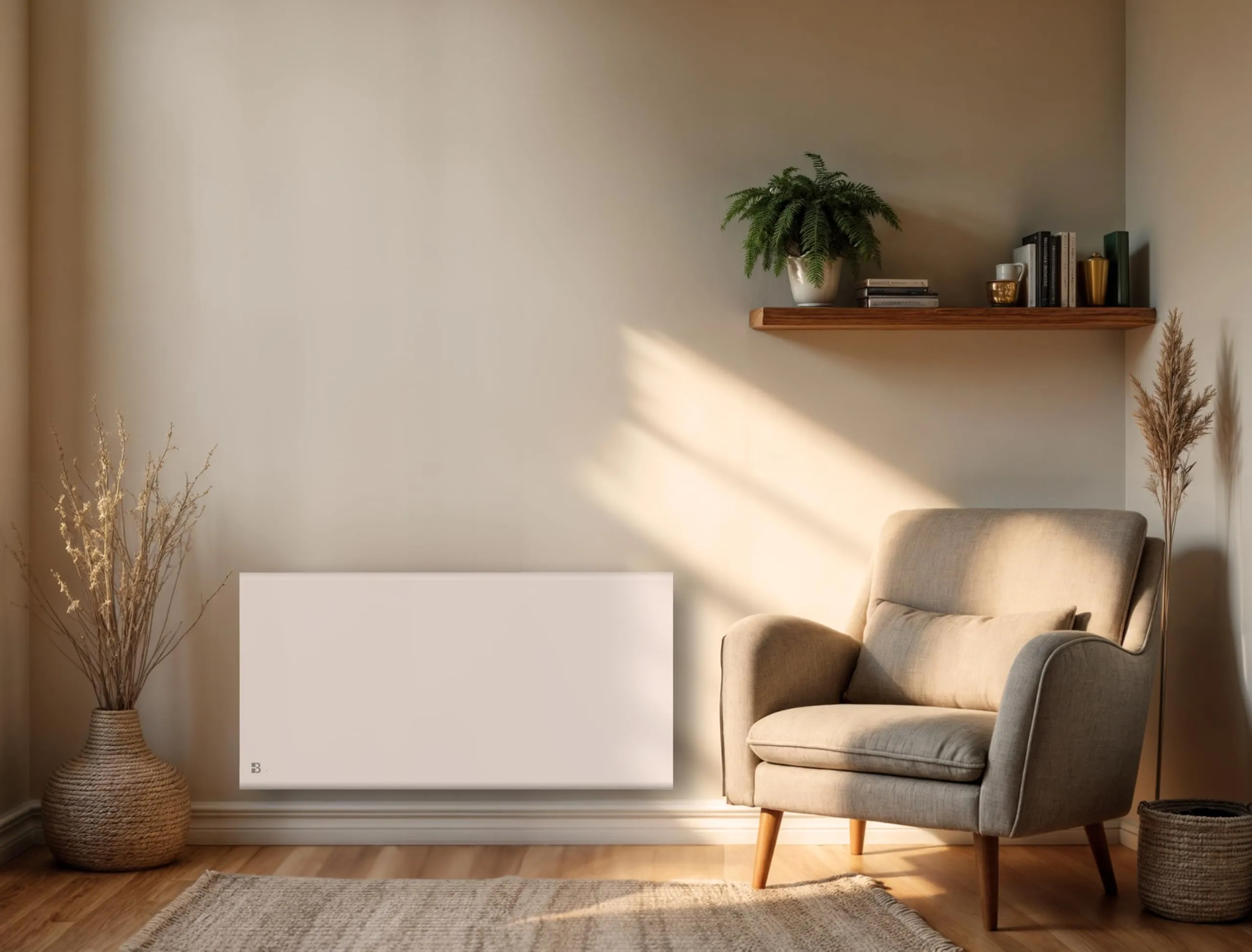 Bestherm Freya Radiatore Elettrico a Inerzia Secca 2000W Orizzontale Bianco - immagine 7