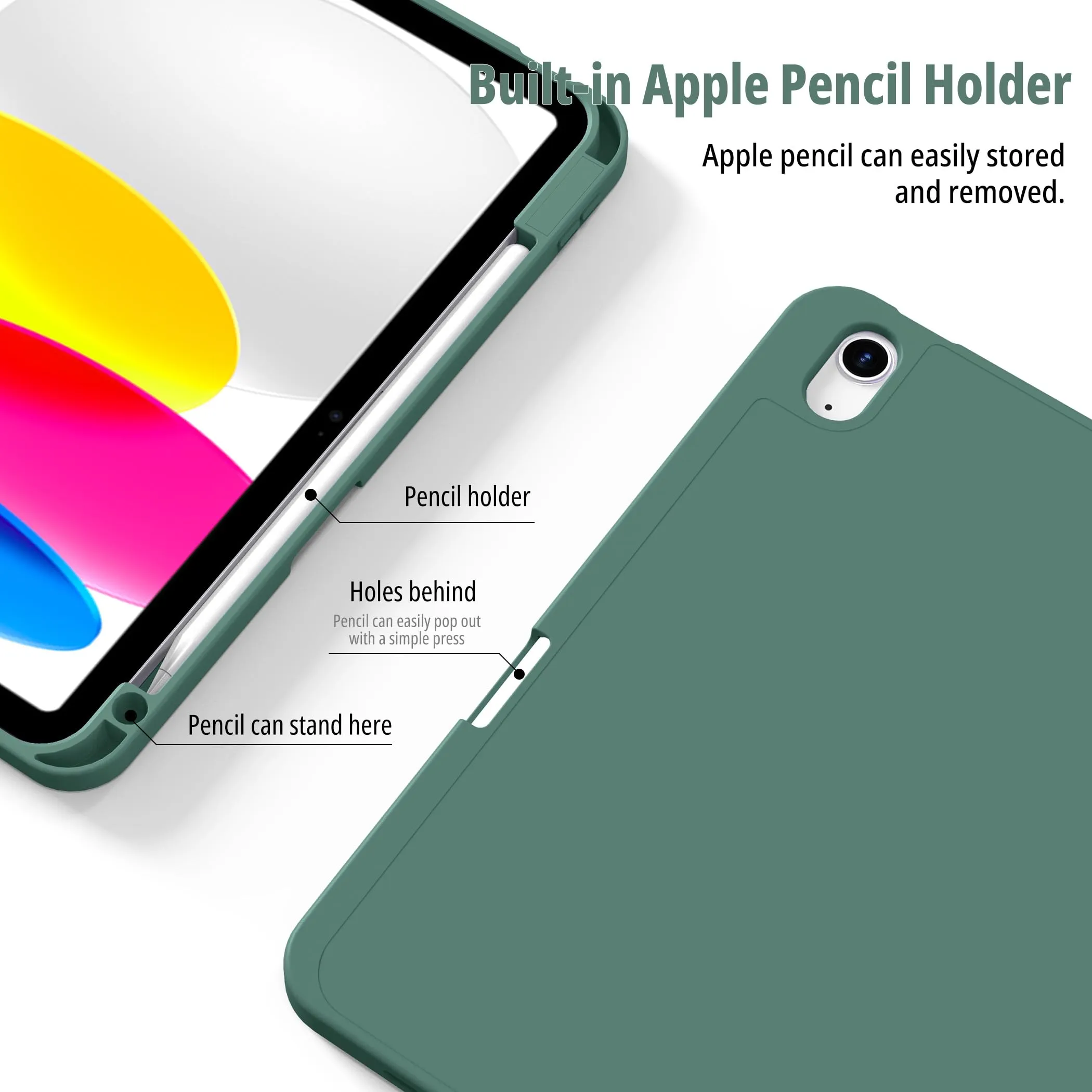 CACOE Cover per iPad 11 Generazione (A16) / iPad 10 Generazione 10.9 pollici - immagine 4