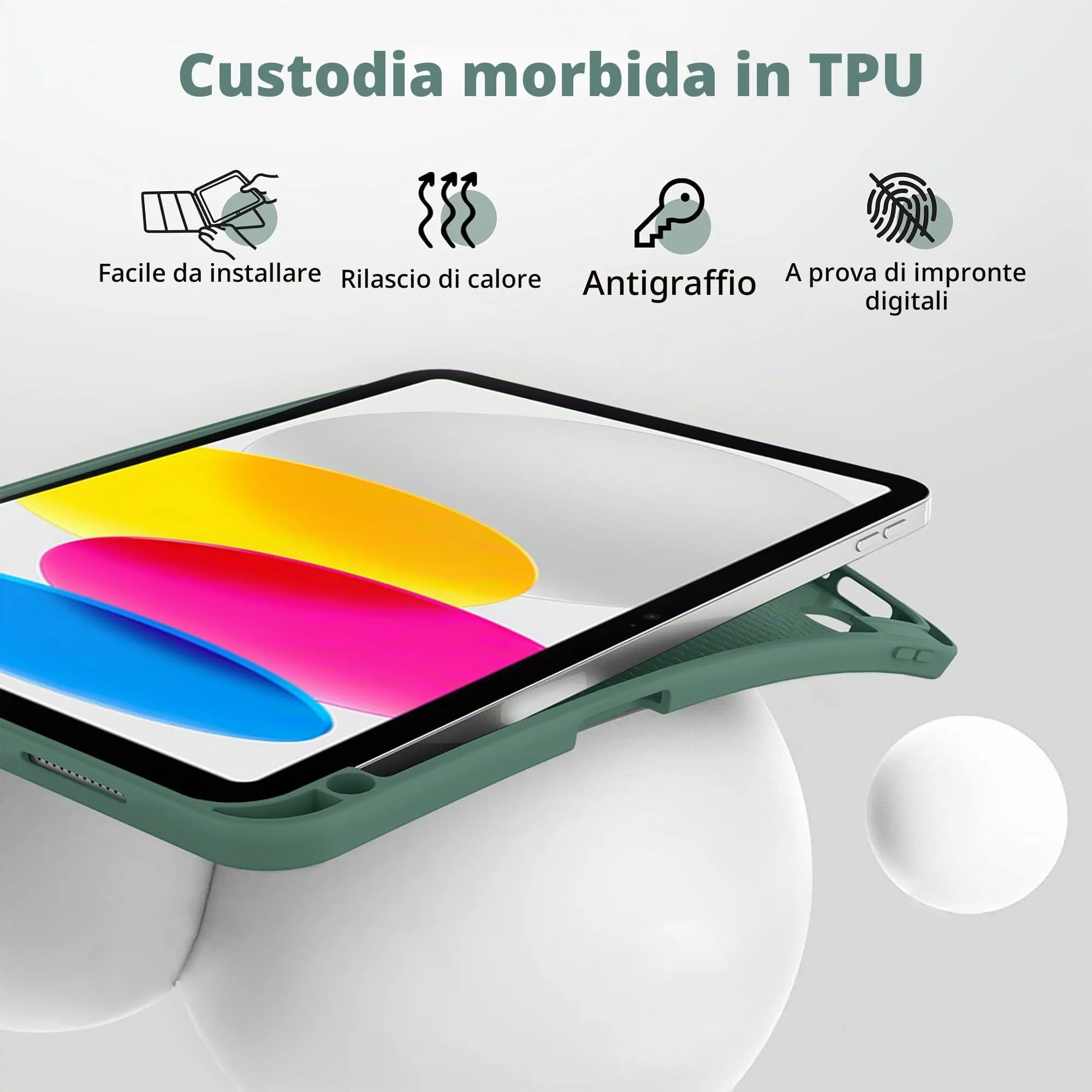 CACOE Cover per iPad 11 Generazione (A16) / iPad 10 Generazione 10.9 pollici - immagine 6