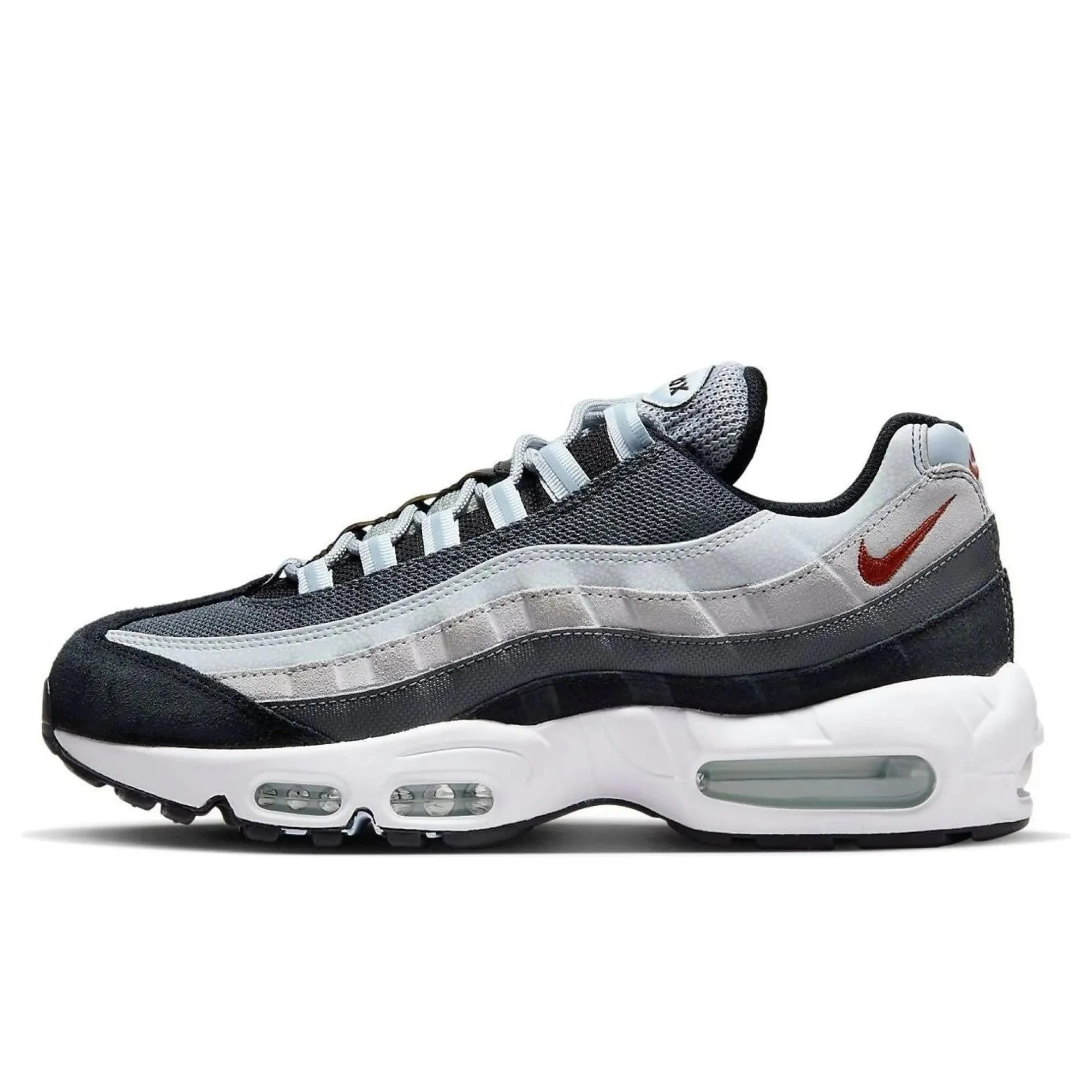 Nike Air Max 95 Men's DM0011-011 Wolf Grey Black Blue Orange - immagine 1