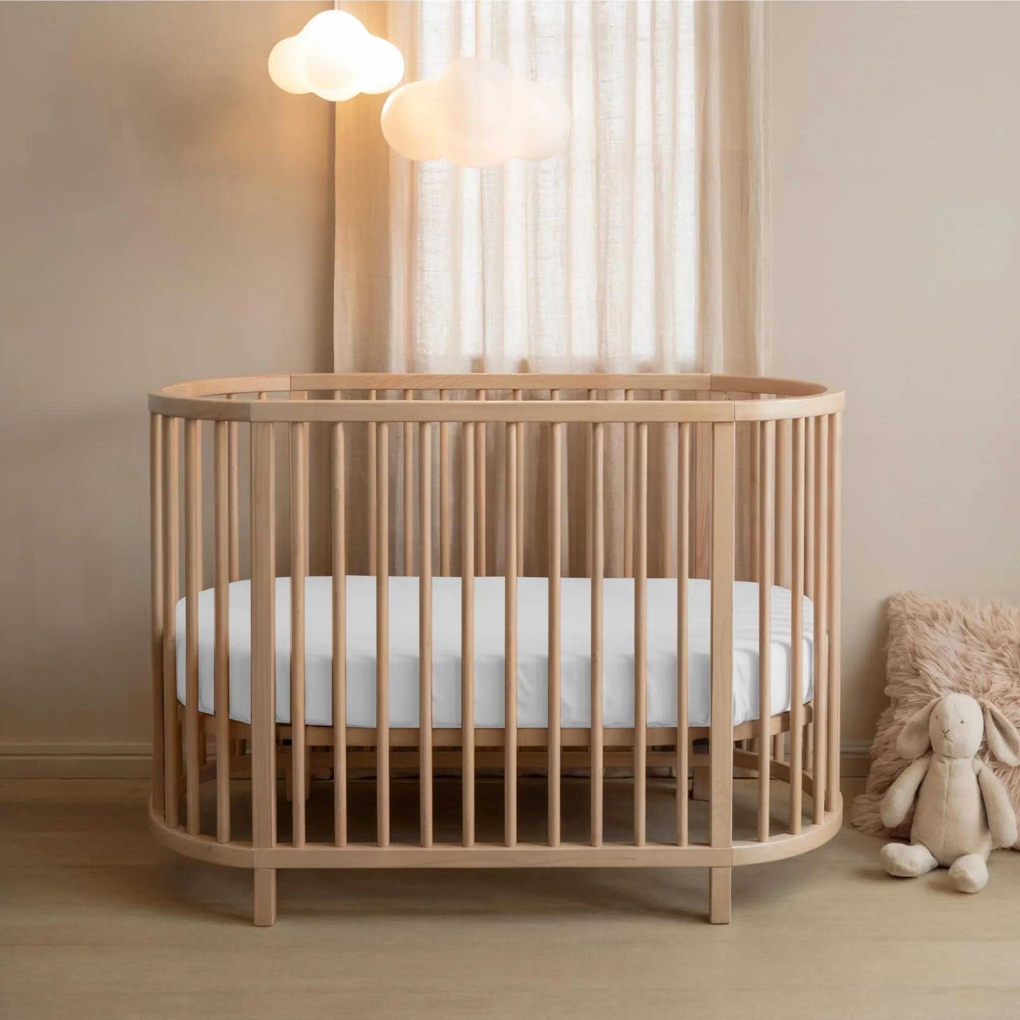 Dreamzie Set 2 Lenzuoli con Angoli in Cotone per Bambini 40x80 Bianco Oeko Tex - immagine 5