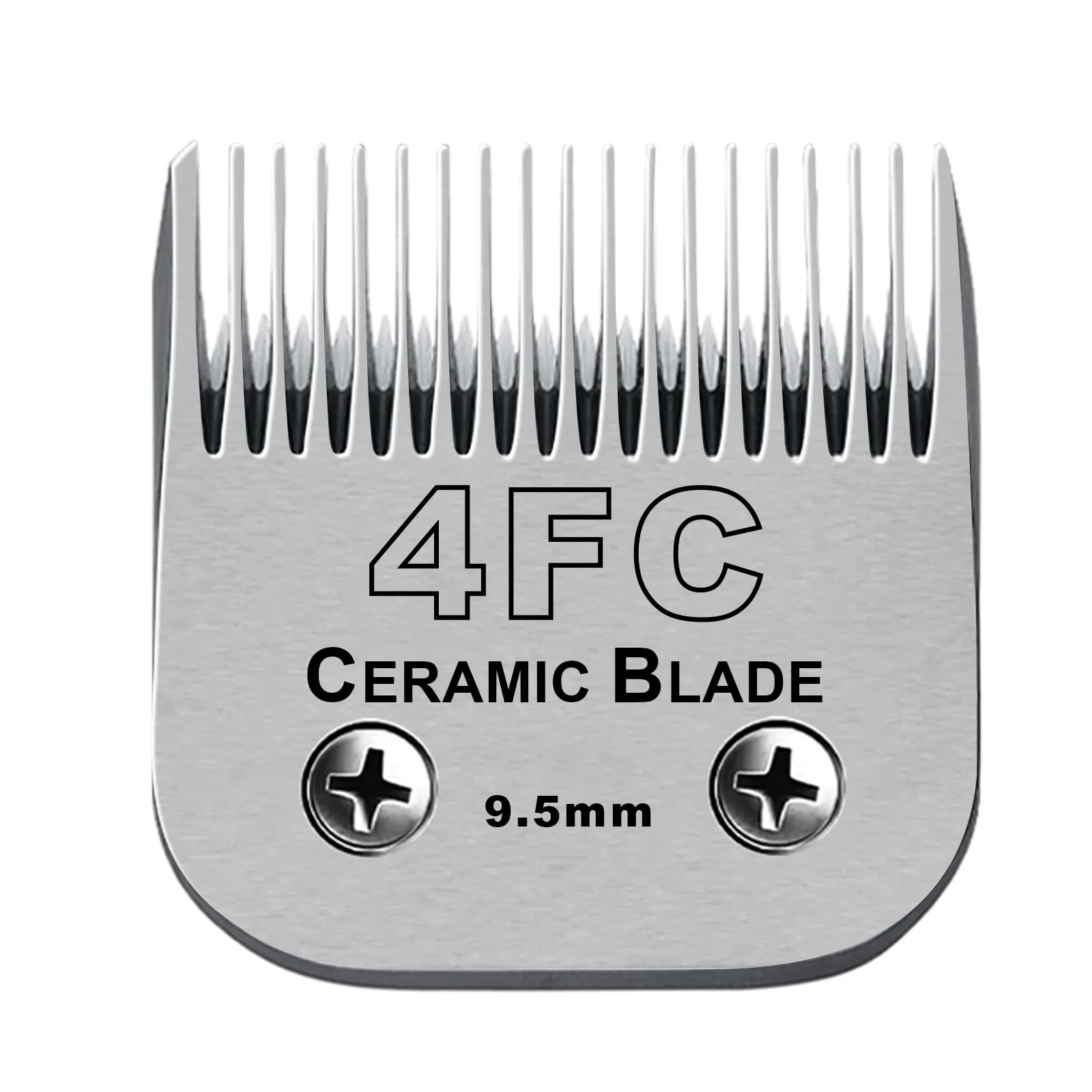 AUDOC Lame in ceramica staccabili per tosatrice cani, compatibili con Andis, Oster A5, Wahl KM, taglia 4FC 3/8" (9,5 mm) - immagine 1