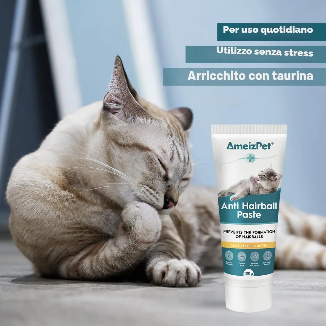 AmeizPet Pasta al Malto per Gatti, 100g - immagine 3