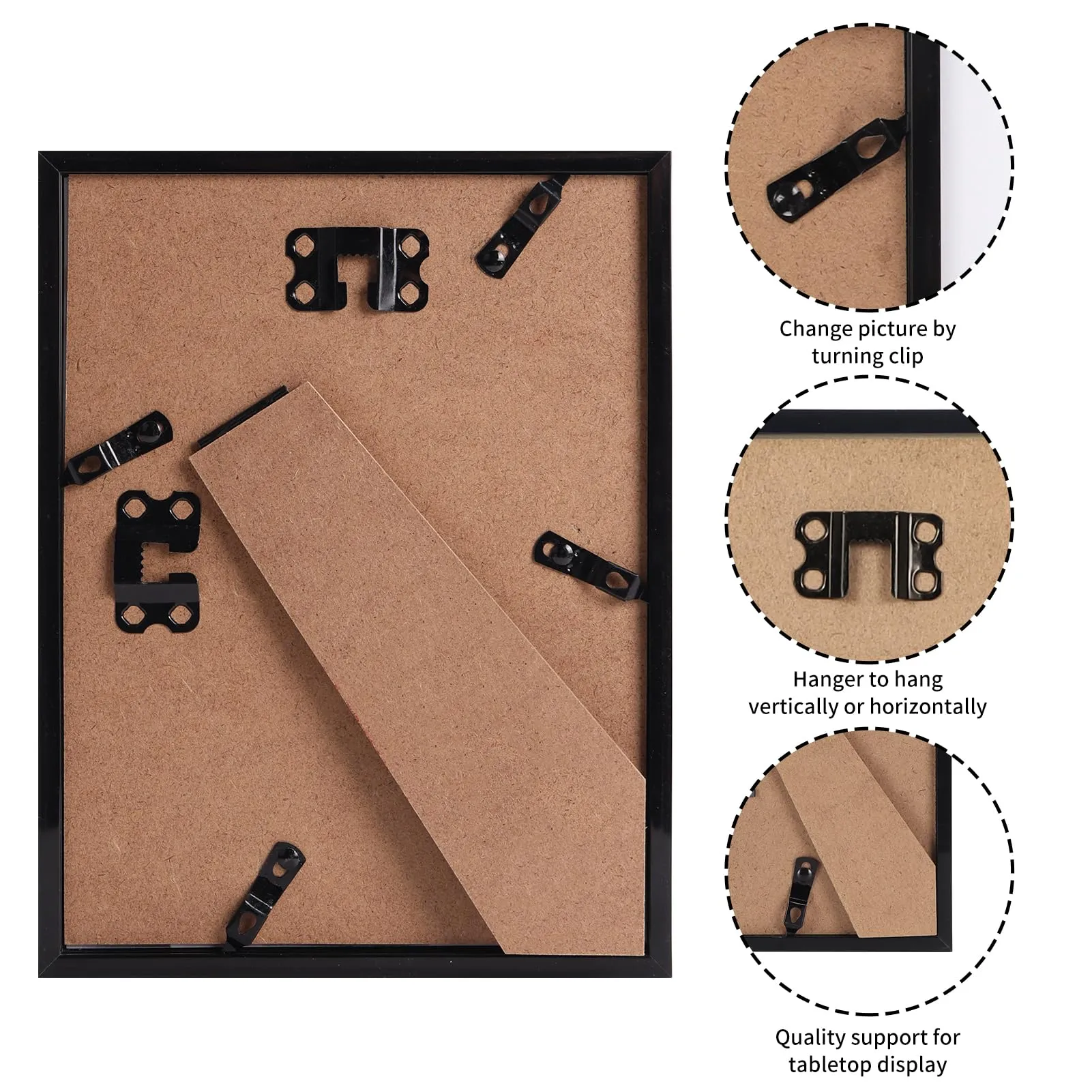 Giftgarden Cornice in PVC 15x20 cm, Nero, 1 Pezzo - immagine 4