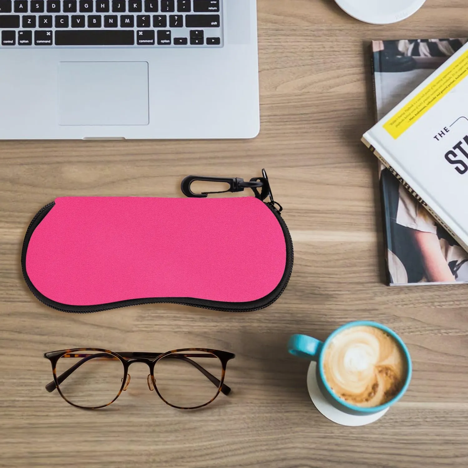 MoKo Custodia in Neoprene per Occhiali da Sole con Clip da Cintura - Magenta - immagine 7