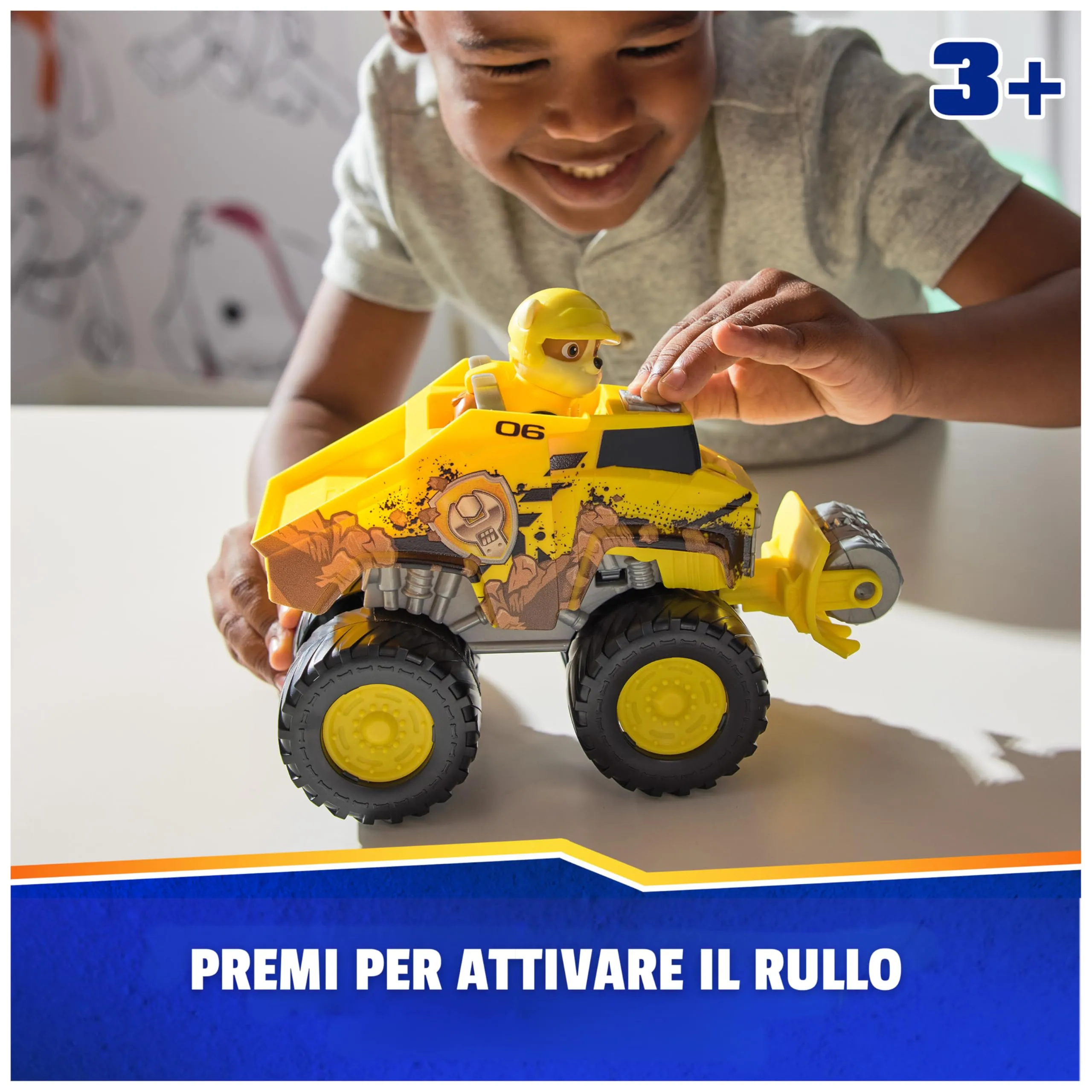 Paw Patrol Rescue Wheels Bulldozer di Rubble Veicolo Giocattolo - immagine 4