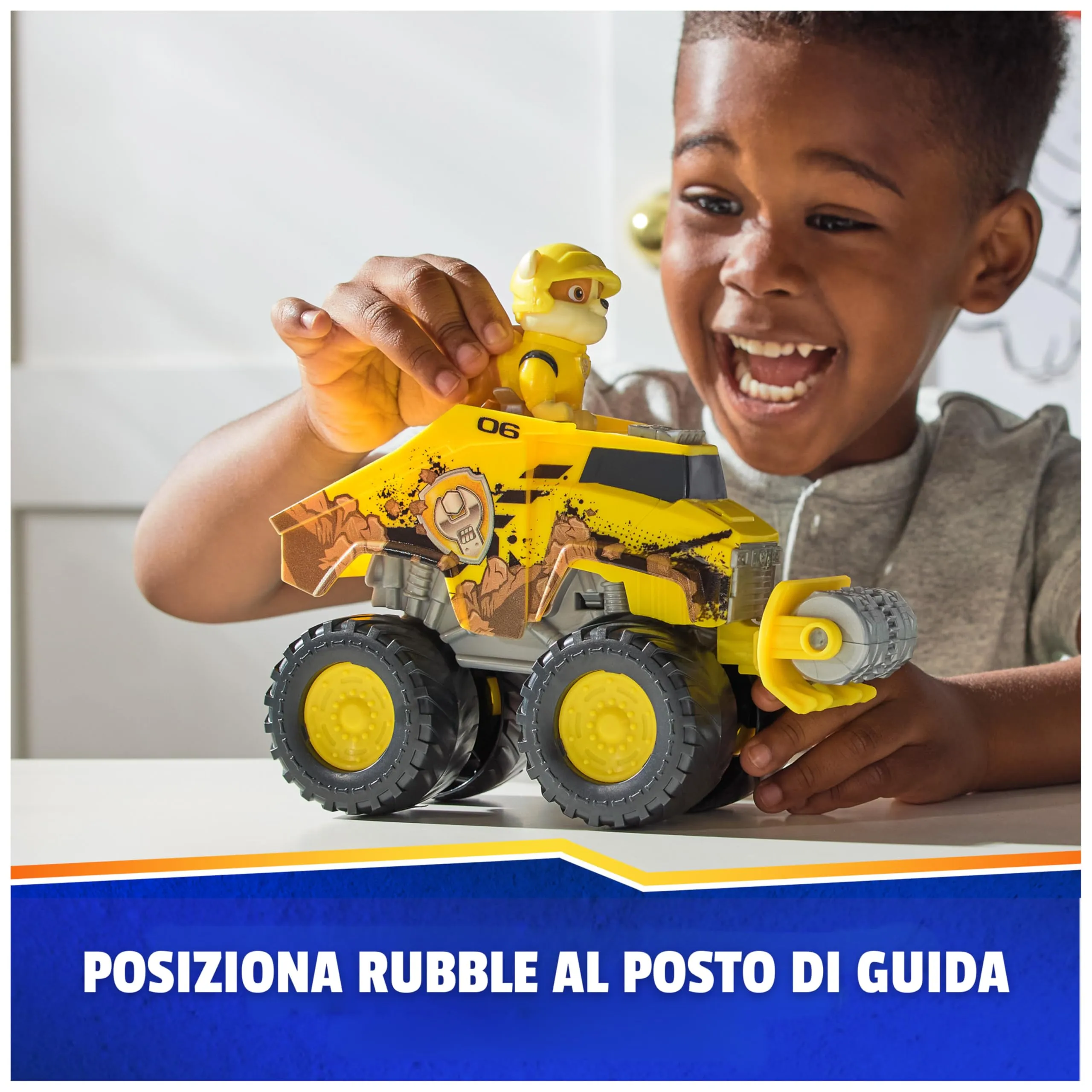 Paw Patrol Rescue Wheels Bulldozer di Rubble Veicolo Giocattolo - immagine 7