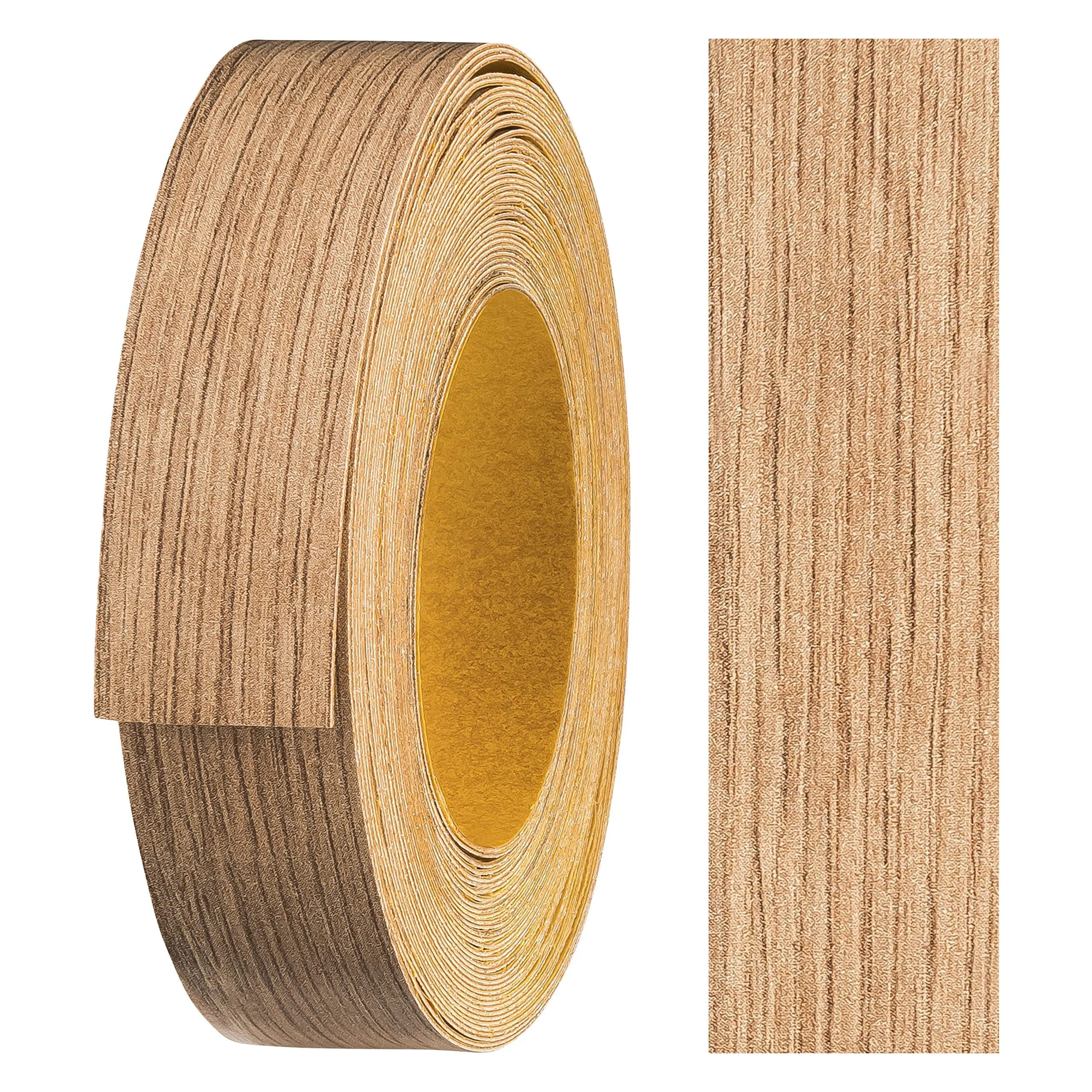 haggiy Nastro per bordi autoadesivo in melammina 18 mm x 5 m, Rovere Selvaggio - immagine 1
