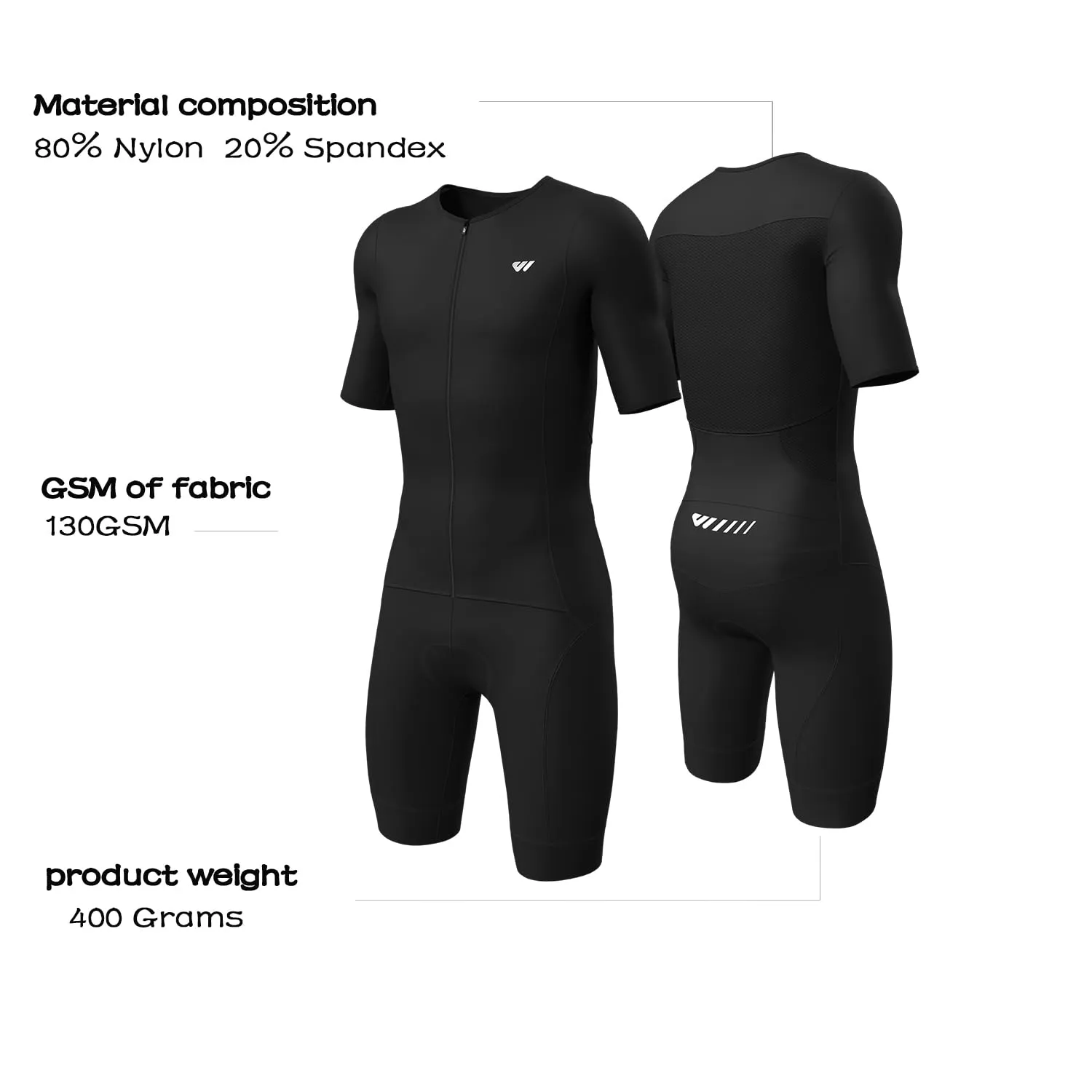 Lo.gas Trisuit Uomo Triathlon Tuta a Maniche Corte - immagine 3