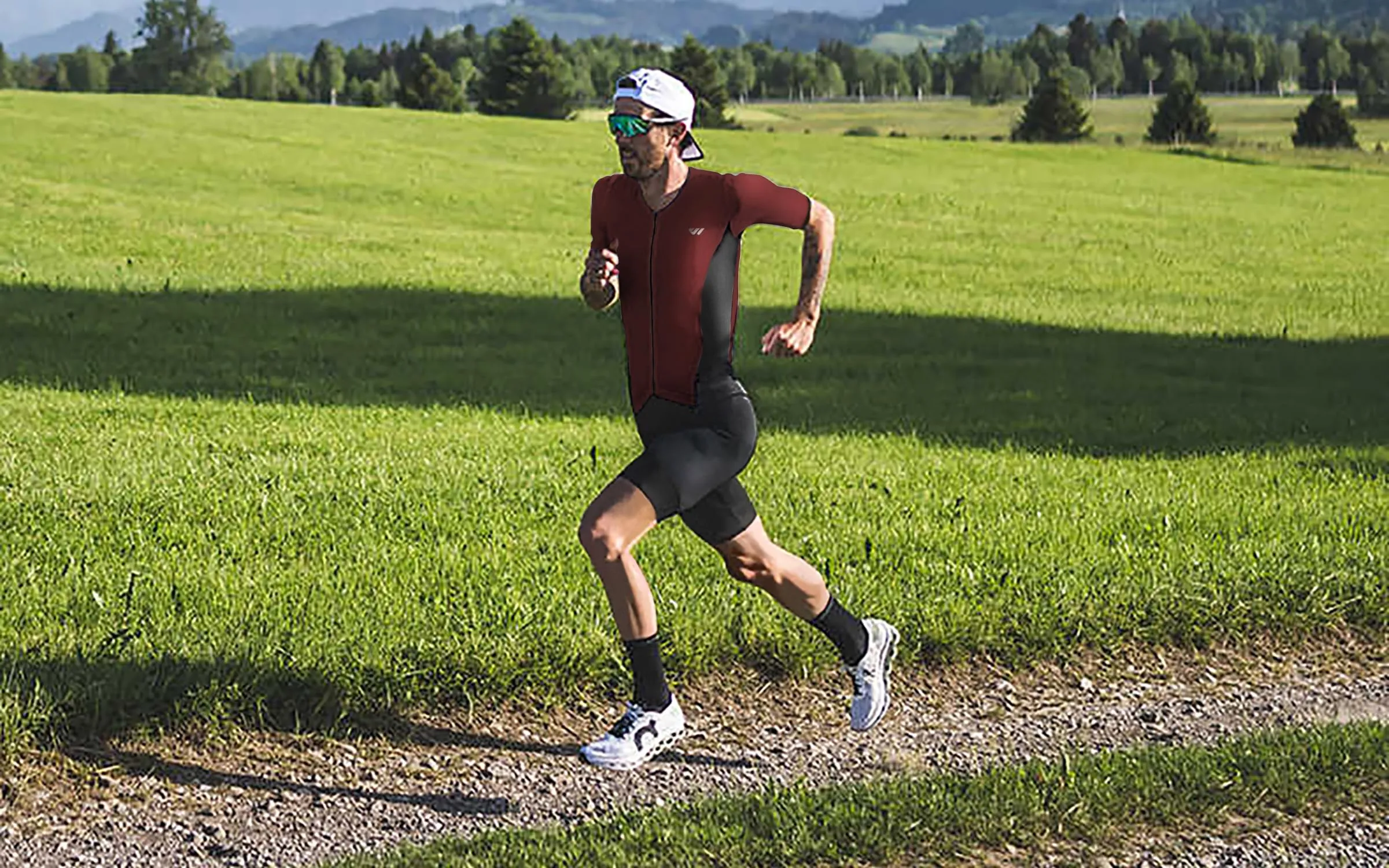 Lo.gas Trisuit Uomo Triathlon Tuta a Maniche Corte Traspirante Asciugatura Rapida - immagine 5