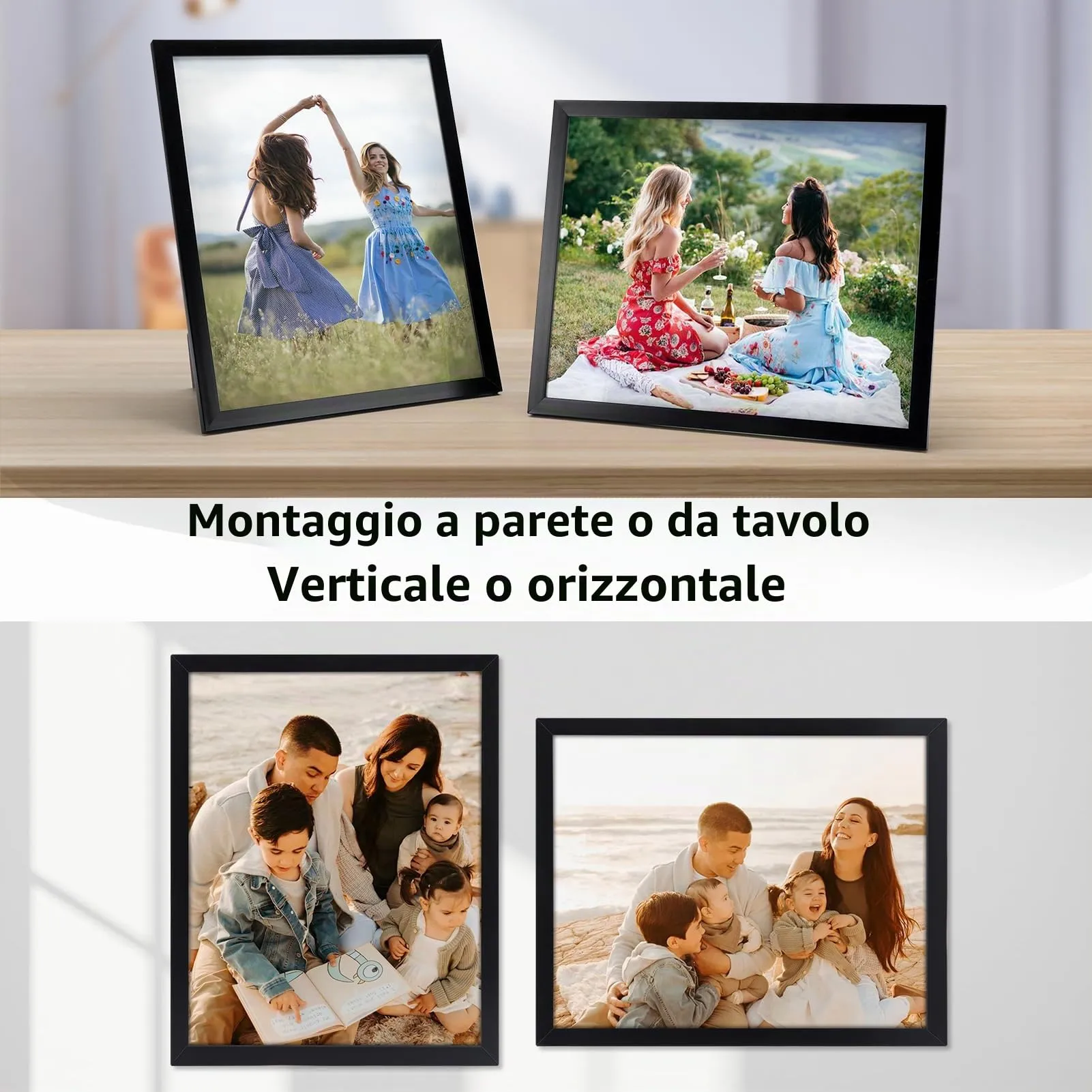 Giftgarden Cornice in PVC 20x25 cm, Nero, 1 Pezzo - immagine 3