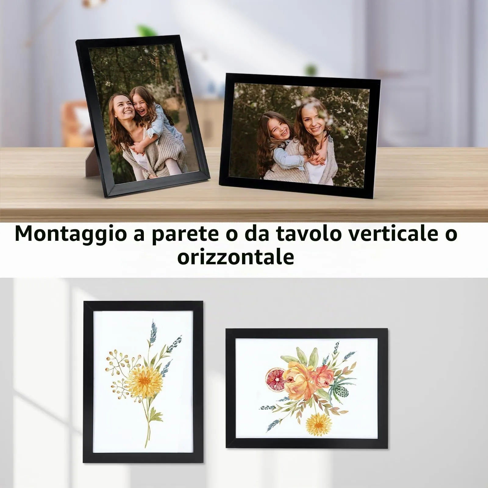 Giftgarden Cornice 13x18 in PVC, Nera, 1 Pezzo - immagine 3