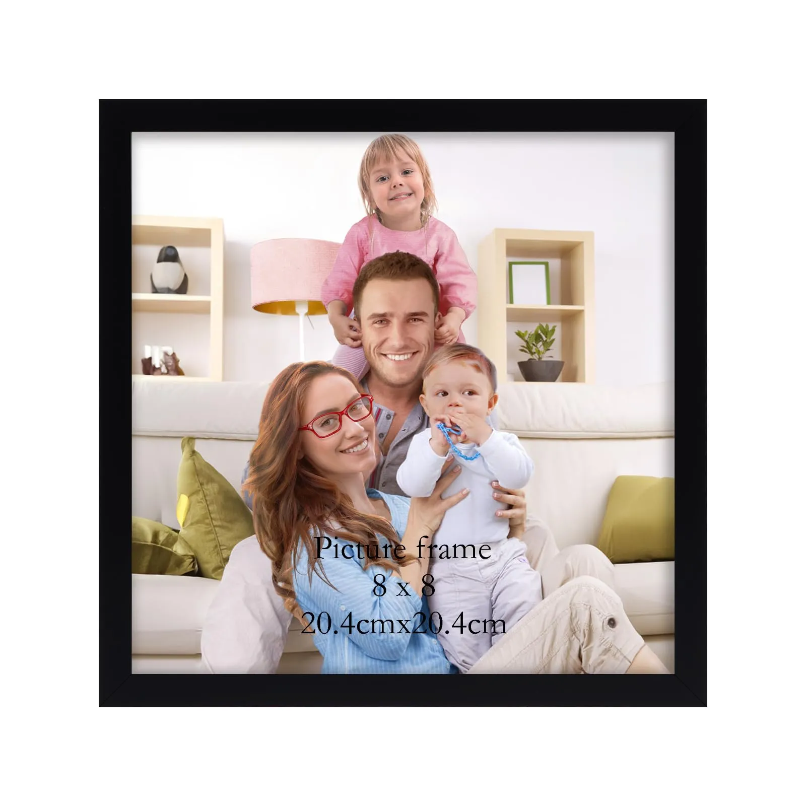 Giftgarden Cornice in PVC 20x20 cm, Nero, 1 Pezzo - immagine 1