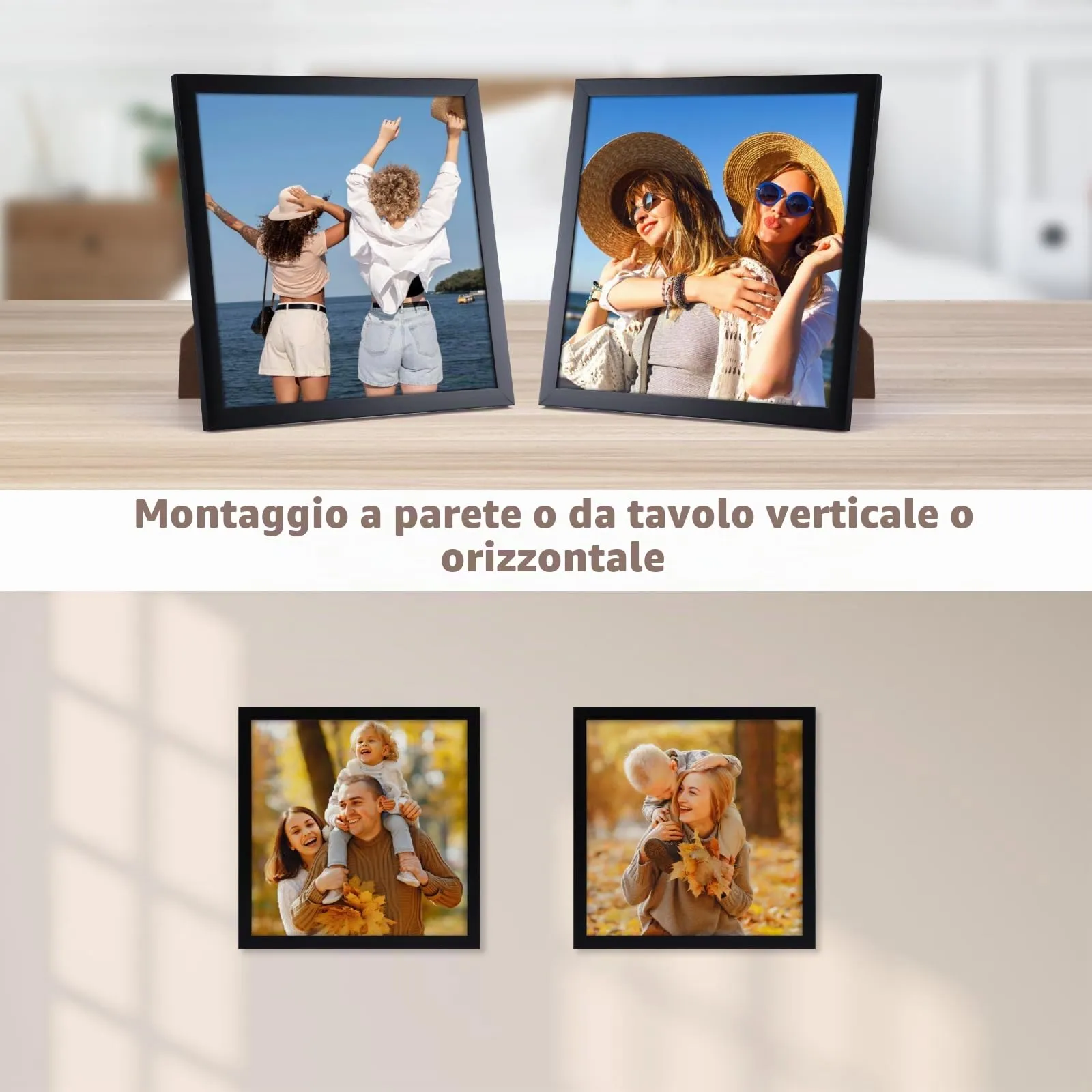 Giftgarden Cornice in PVC 20x20 cm, Nero, 1 Pezzo - immagine 3